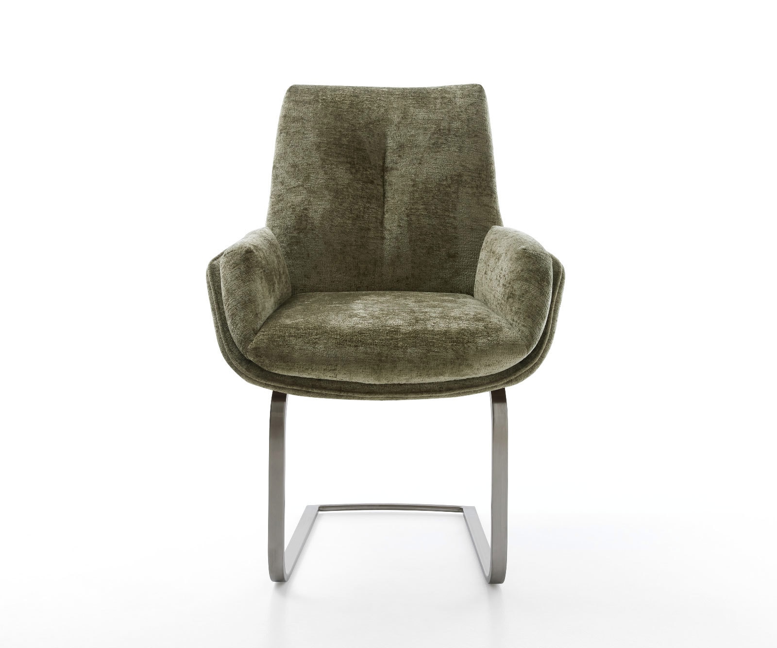Freischwinger Clea-Flex Chenille Olive Freischwinger flach Graphit 1