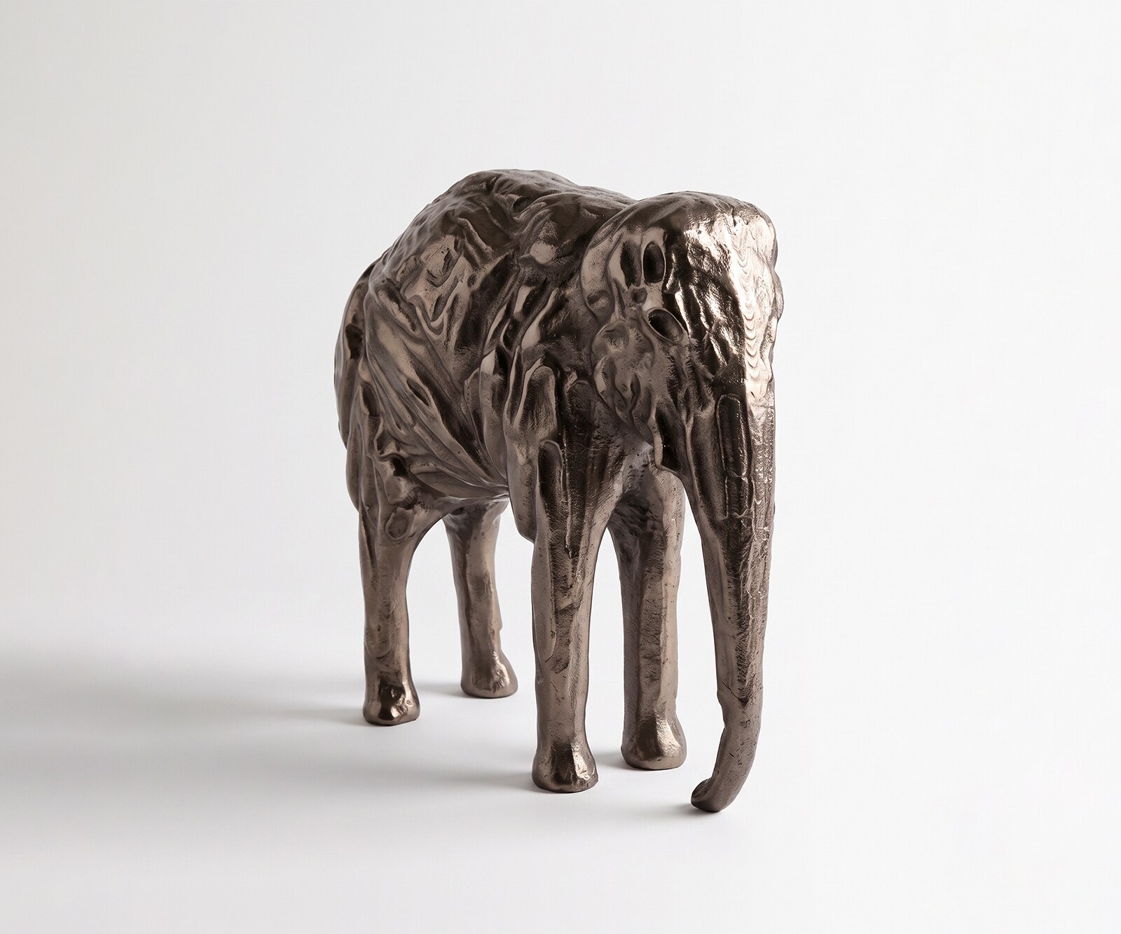 Figur Tembo B36 x T13 x H35 cm Aluminium Mokka Bronze Handgemacht