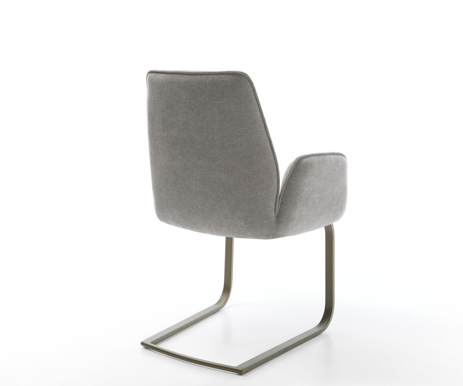 Freischwinger Zoa-Flex Strukturstoff Soft Grau Freischwinger flach Effektfinish Titan Taschenfederkern 4