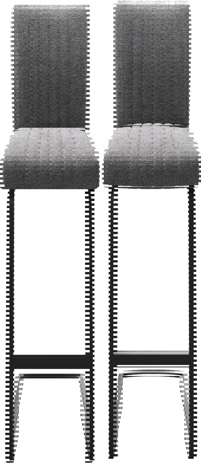 Barstuhl Luiga-Flex Strukturstoff Hellgrau Freischwinger flach Metall 3 Barstuhl Luiga-Flex Strukturstoff Hellgrau Freischwinger flach Metall 3