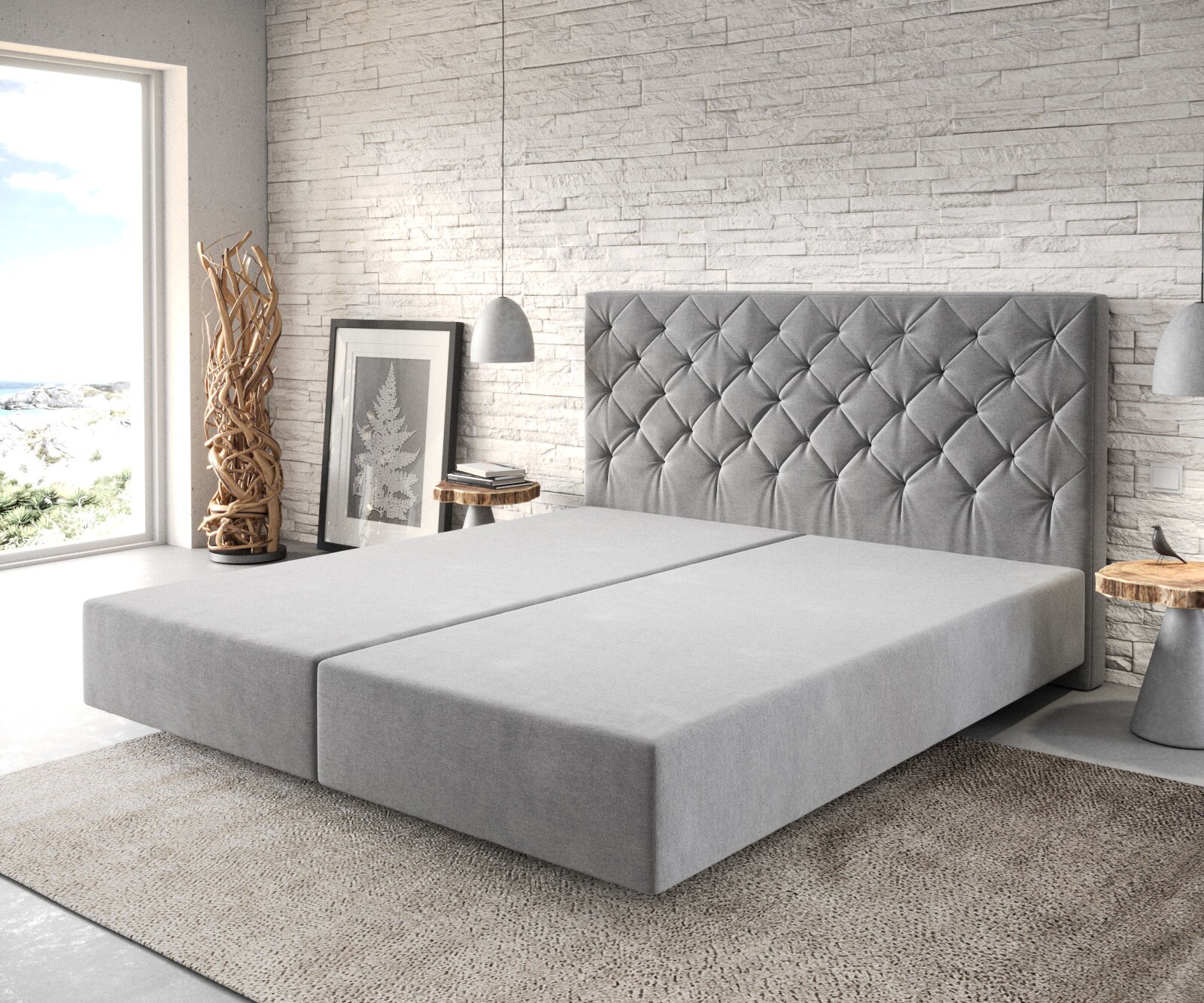 Boxspringgestell Dream-Great ohne Matratze und Topper Bettgestell