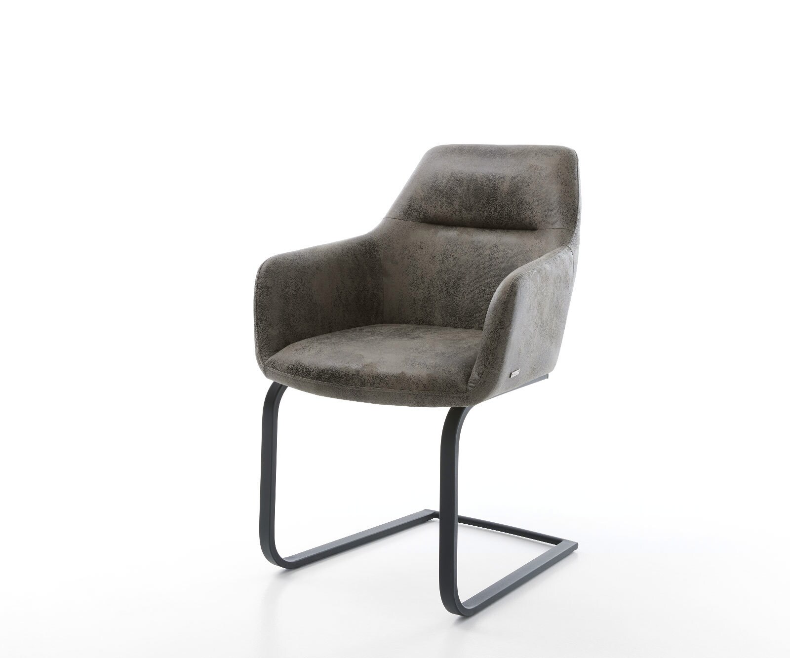 Schwingstuhl Pejo-Flex Grau Antik Freischwinger flach Schwarz