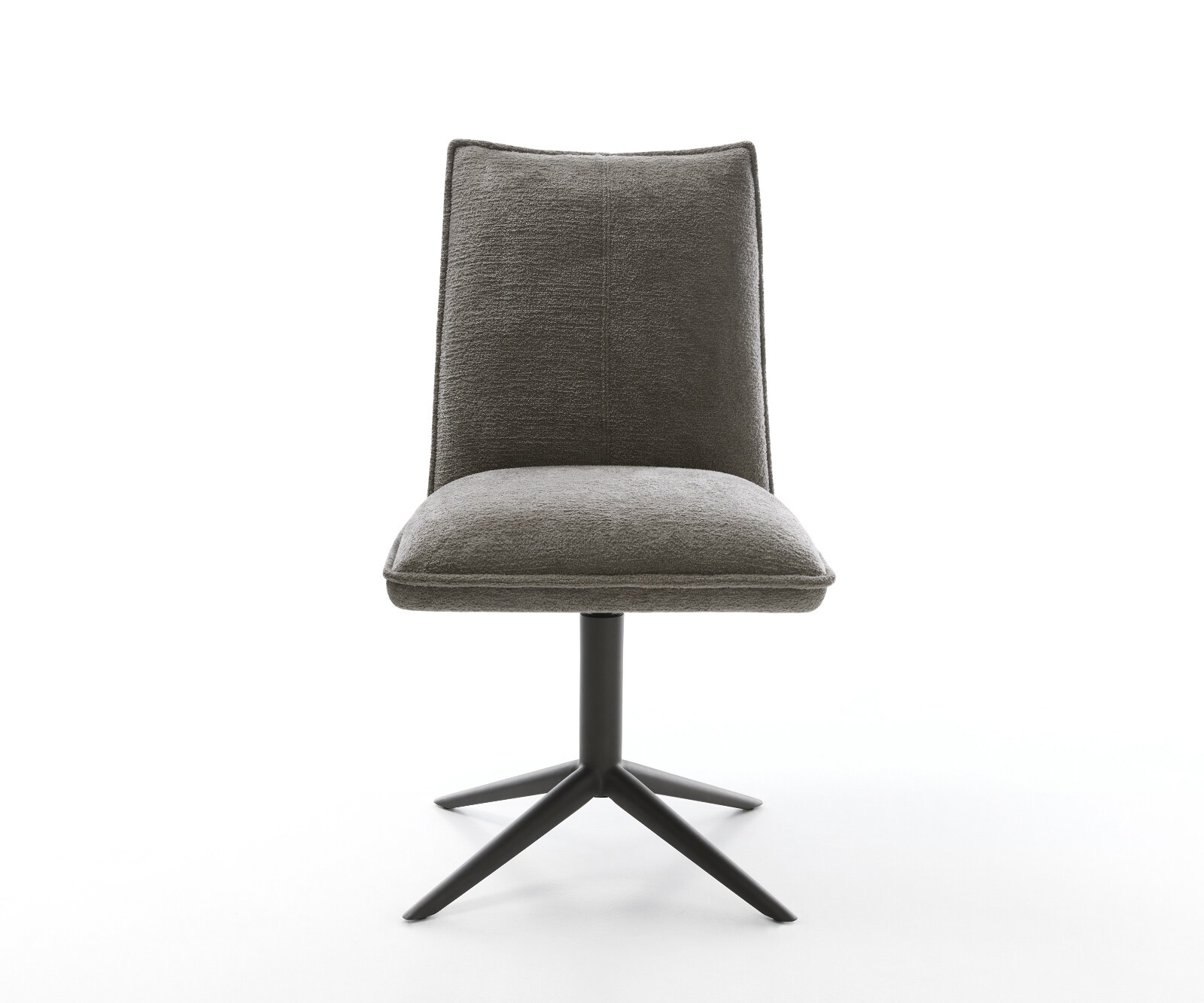 Drehstuhl Lelio-Flex Bouclé Soft Schlamm Fußkreuz Schwarz 360° drehbar Wippfunktion Taschenfederkern 2