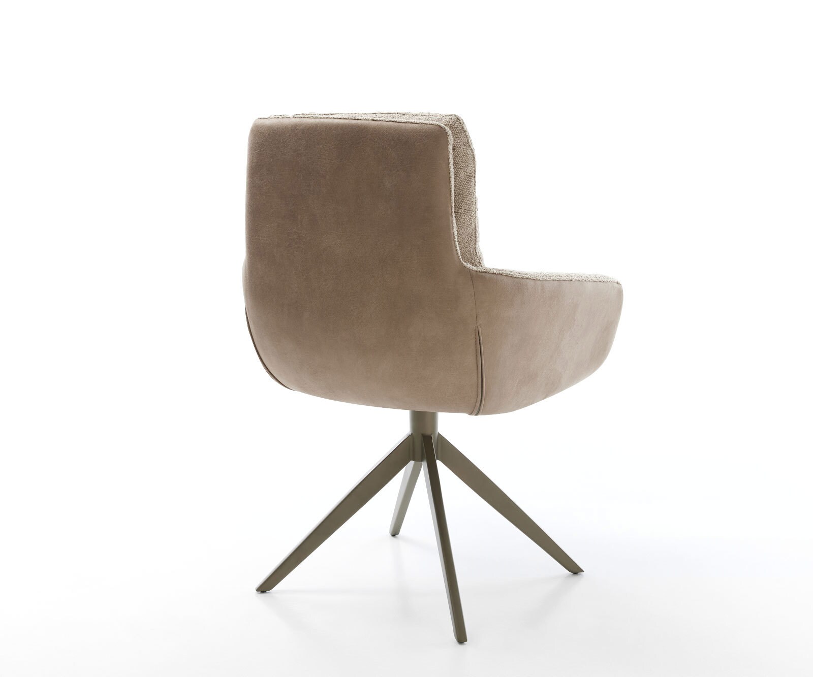 Drehstuhl Abelia-Flex mit Armlehnen Materialmix Schlamm Kreuzgestell breit Effektfinish Titan 360° drehbar 4 Drehstuhl Abelia-Flex mit Armlehnen Materialmix Schlamm Kreuzgestell breit Effektfinish Titan 360° drehbar 4