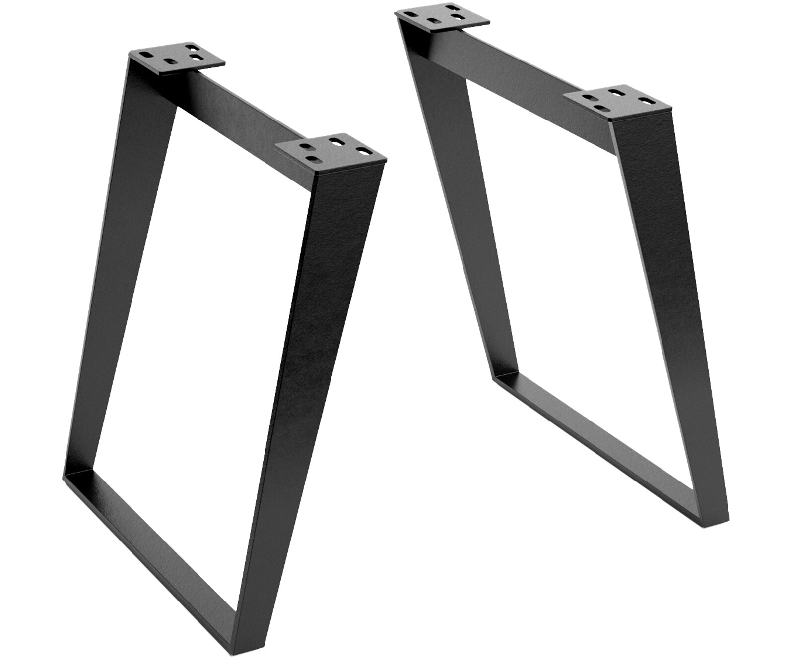 Pieds-de-table Métal Blanc Oblique (lot de 2) 3