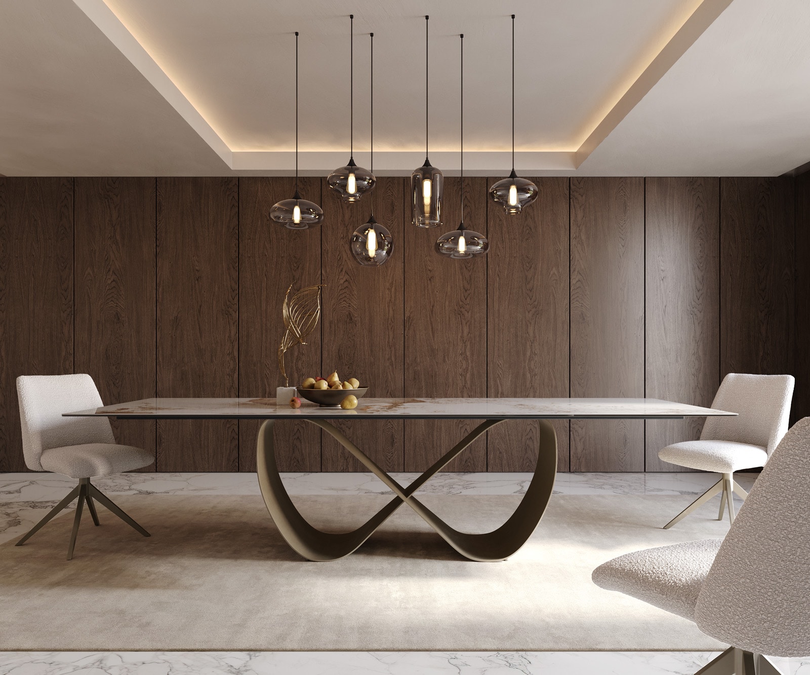 Esstisch Edge 300x100cm Keramik Minas Melange Weiß-Beige Infinity Metall Effektfinish Titan 1 Esstisch Edge 300x100cm Keramik Minas Melange Weiß-Beige Infinity Metall Effektfinish Titan 1