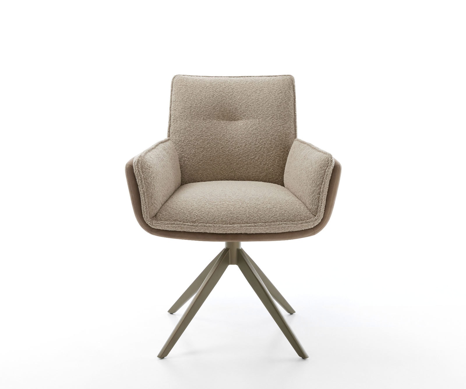 Drehstuhl Nela-Flex Materialmix Schlamm Kreuzgestell breit Effektfinish Titan 360° drehbar Wippfunktion 1 Drehstuhl Nela-Flex Materialmix Schlamm Kreuzgestell breit Effektfinish Titan 360° drehbar Wippfunktion 1