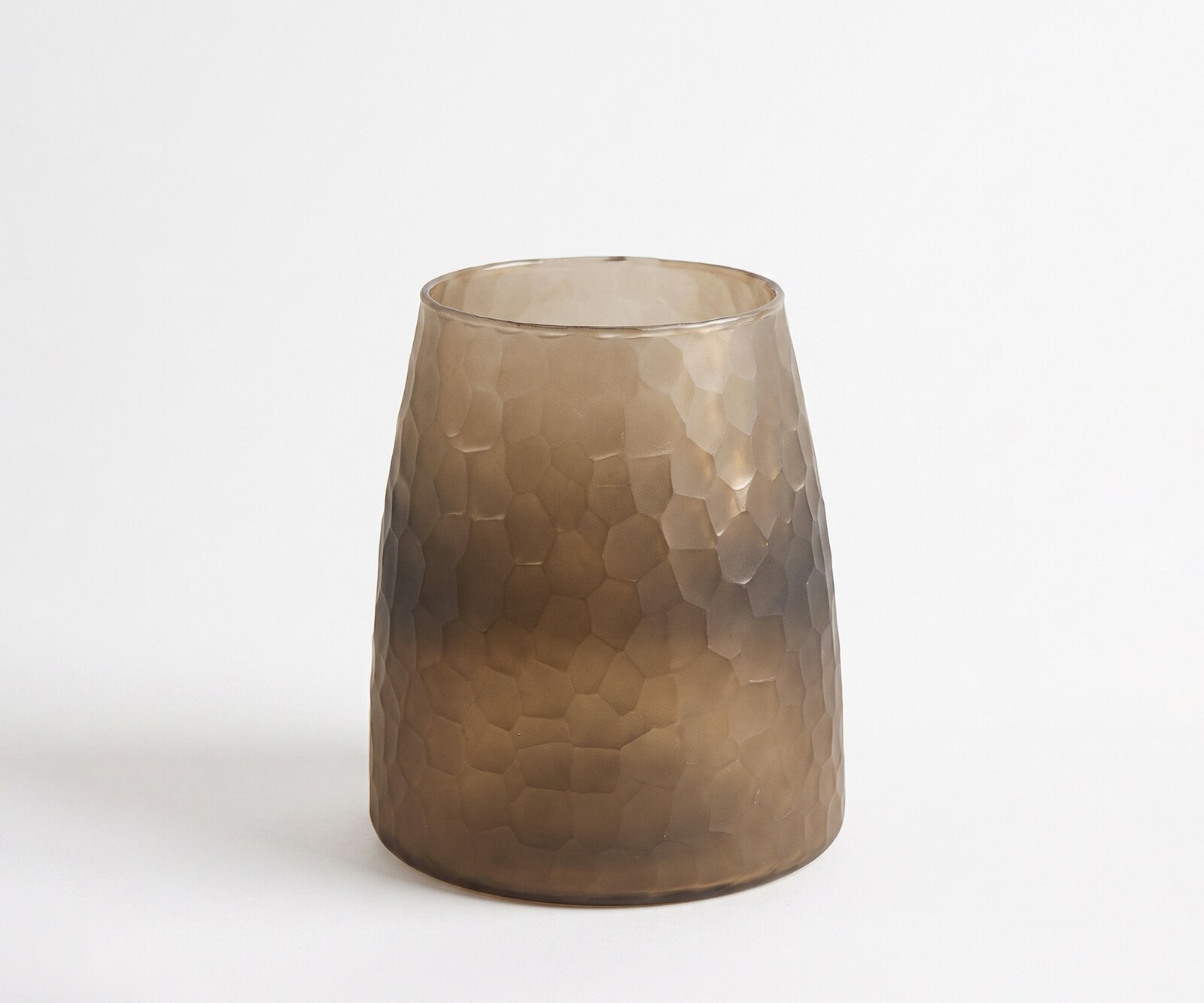 Vase Facetta B19 x T19 x H22 cm Glas Aurum Handgemacht