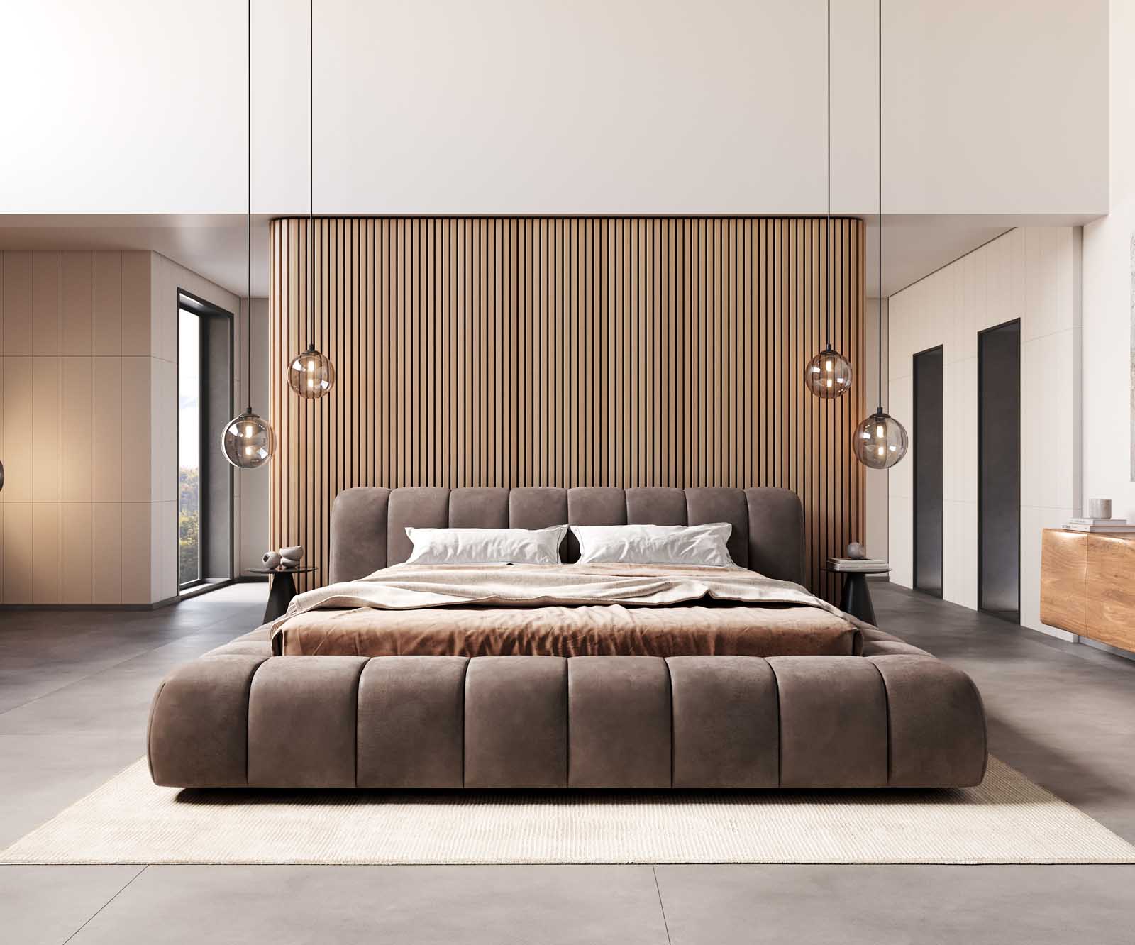 Polsterbettgestell Cutio 180x200 cm Mikrofaser Taupe Vintage 1 Polsterbettgestell Cutio 180x200 cm Mikrofaser Taupe Vintage 1