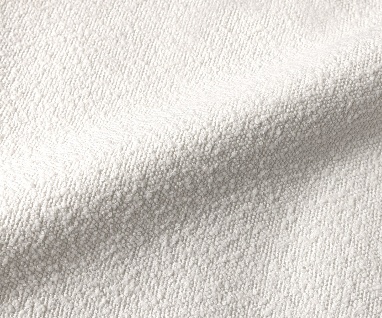 Cantilever Clea-Flex bouclé crème-blanc pied cantilever plat noir 1