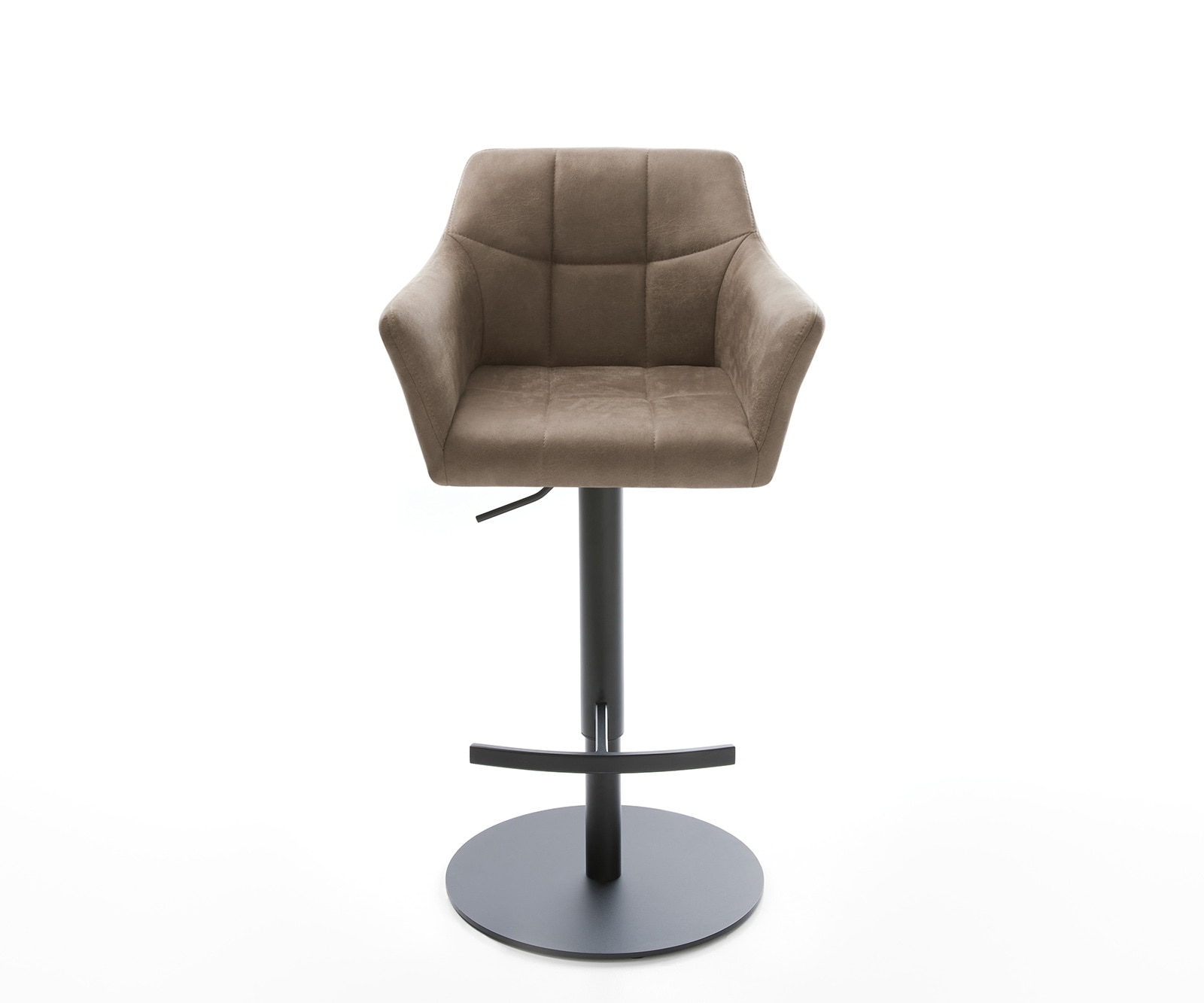 Barstuhl Yulo-Flex Vintage Taupe Drehfuß höhenverstellbar Metall 2