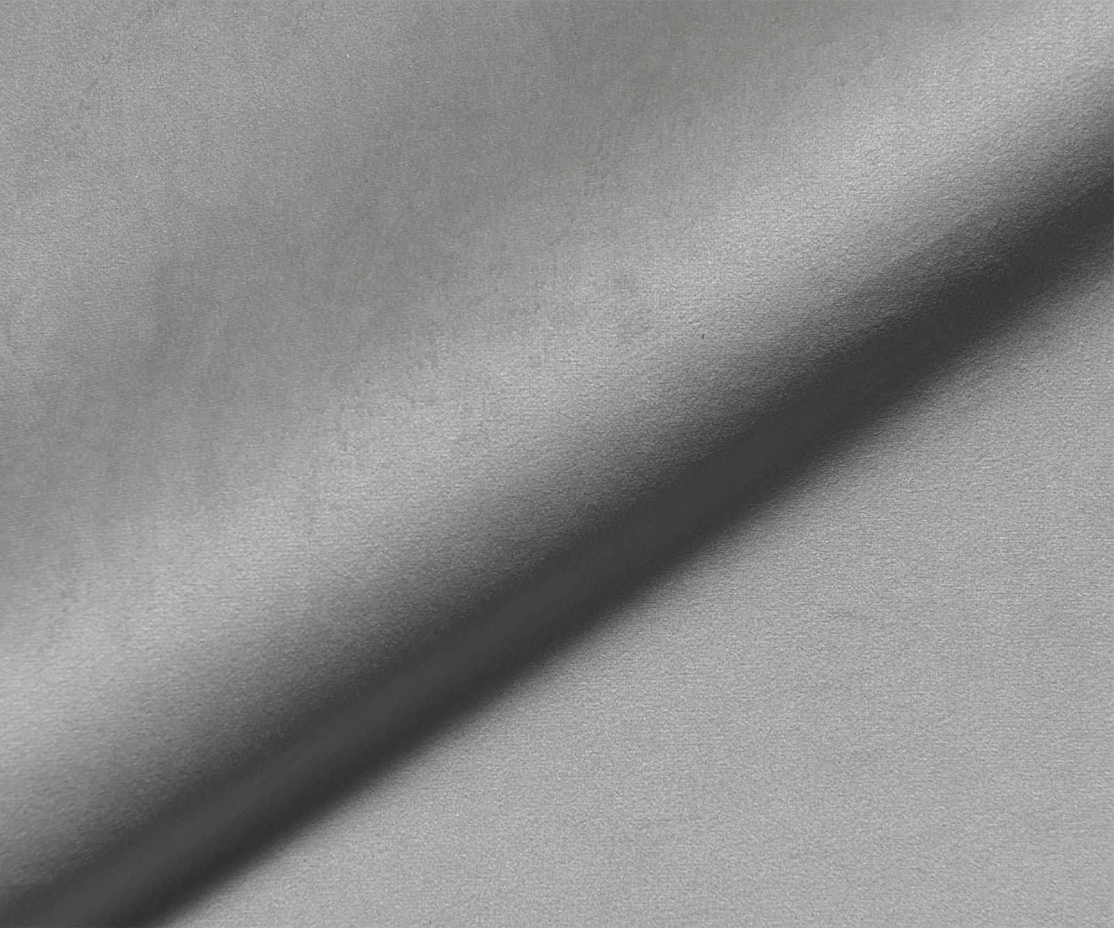 Esszimmerstuhl Abelia-Flex mit Armlehnen Samt Grau Kreuzgestell breit Edelstahl 3