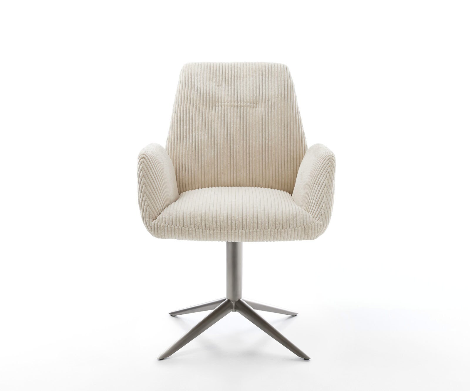 Drehstuhl Zoa-Flex Cord Beige Fußkreuz Graphit 360° drehbar Wippfunktion Taschenfederkern 2