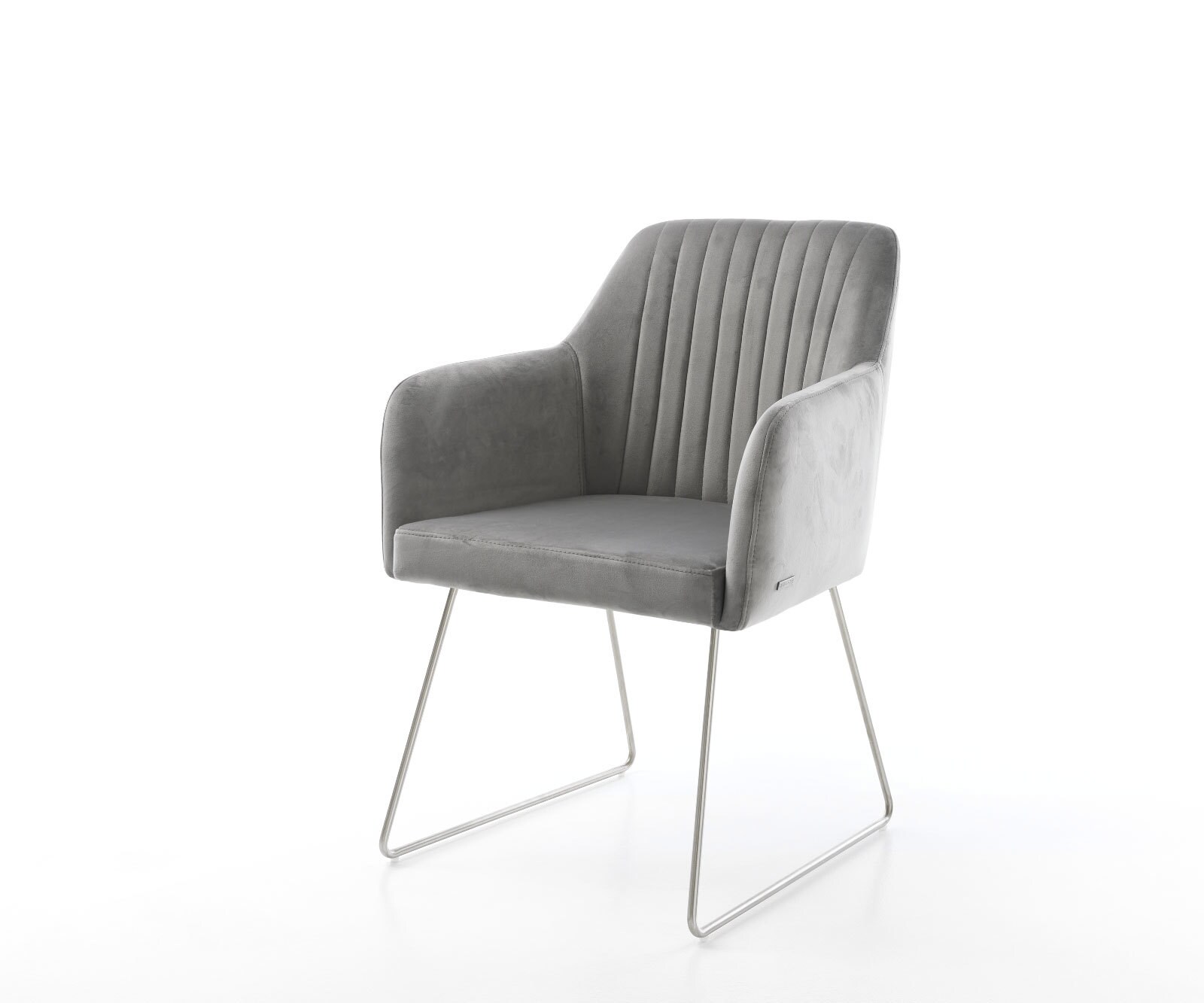 Chaise-pivotante Greg-Flex taupe vintage cadre croisé angulaire noir pivote sur 180° 5