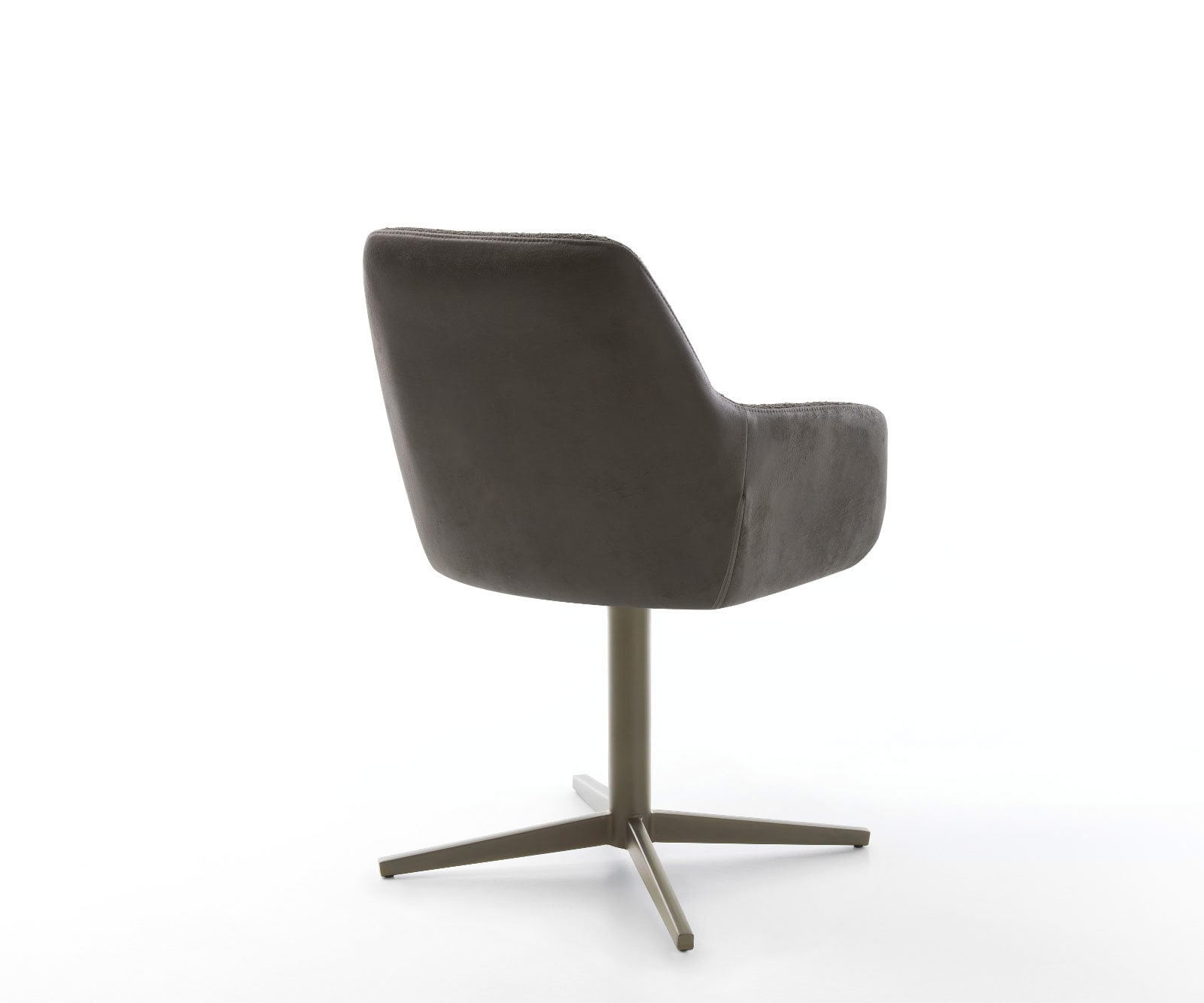 Chaise-pivotante Pejo-Flex tissu mixte noir pied de chaise 4 branches aspect titane pivotement sur 360° ressorts ensachés 4 Chaise-pivotante Pejo-Flex tissu mixte noir pied de chaise 4 branches aspect titane pivotement sur 360° ressorts ensachés 4
