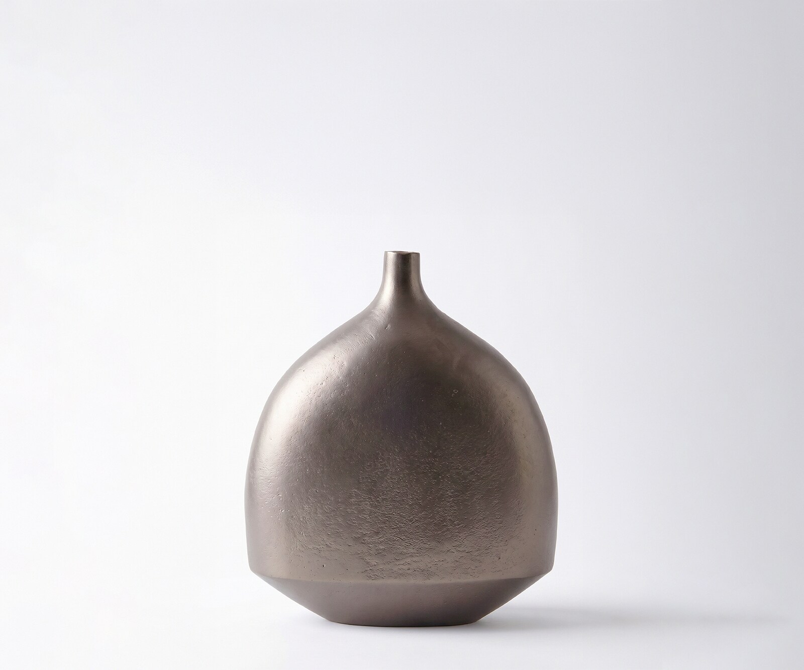 Vase Gutta l27 x P12 x H31 cm Aluminium Hämatit Moulé