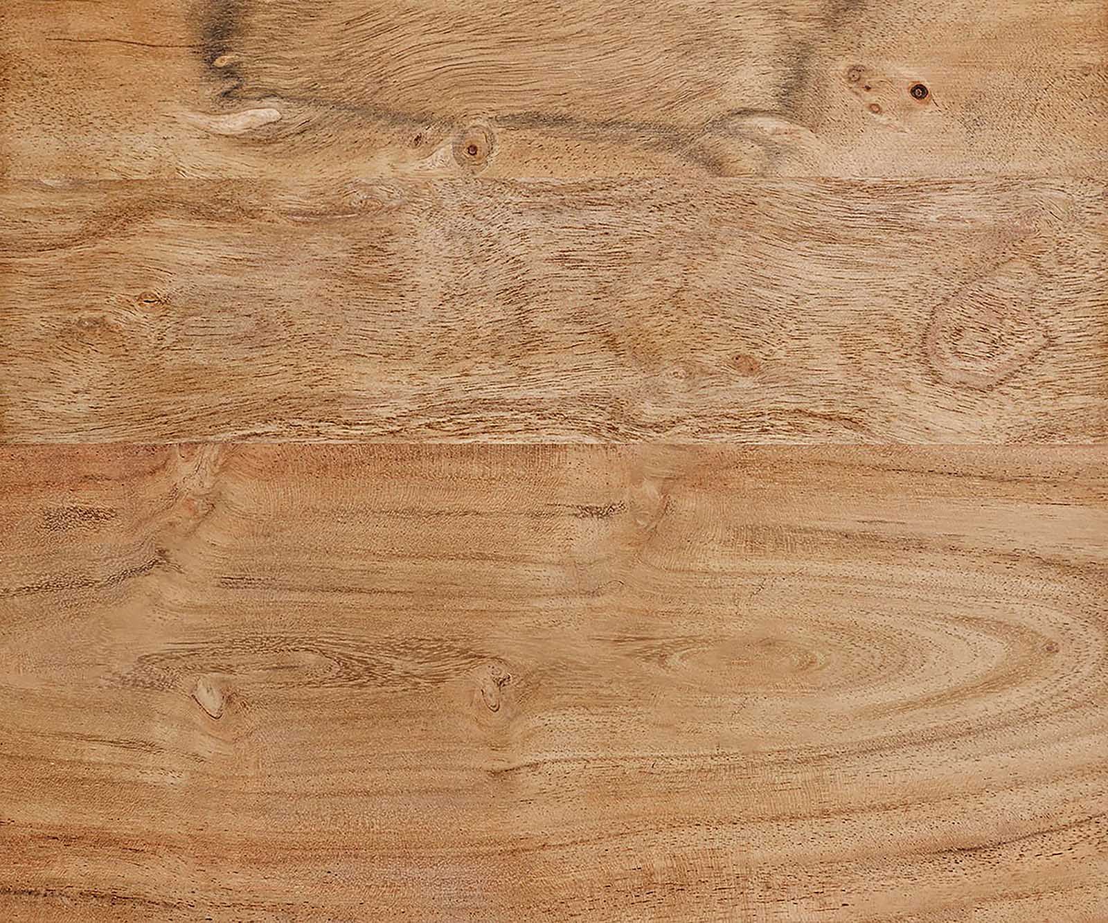 Lowboard Stonegrace 240 cm Akazie Natur 4 Türen Fuß Oval Edelstahl 2