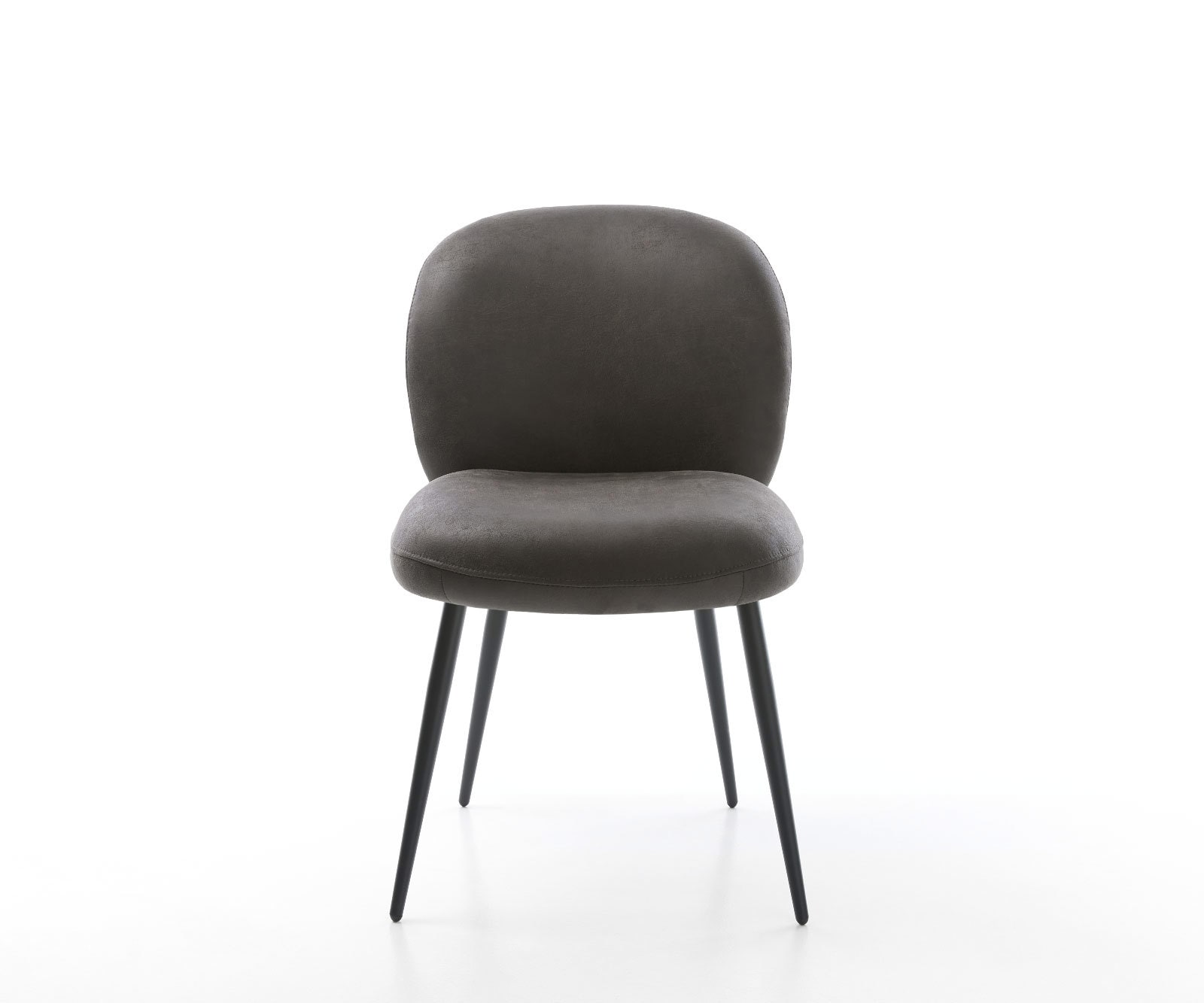 Chaise-de-salle-à-manger Nube-Flex microvelours anthracite vintage 4 pieds coniques noir ressorts ensachés 1 Chaise-de-salle-à-manger Nube-Flex microvelours anthracite vintage 4 pieds coniques noir ressorts ensachés 1