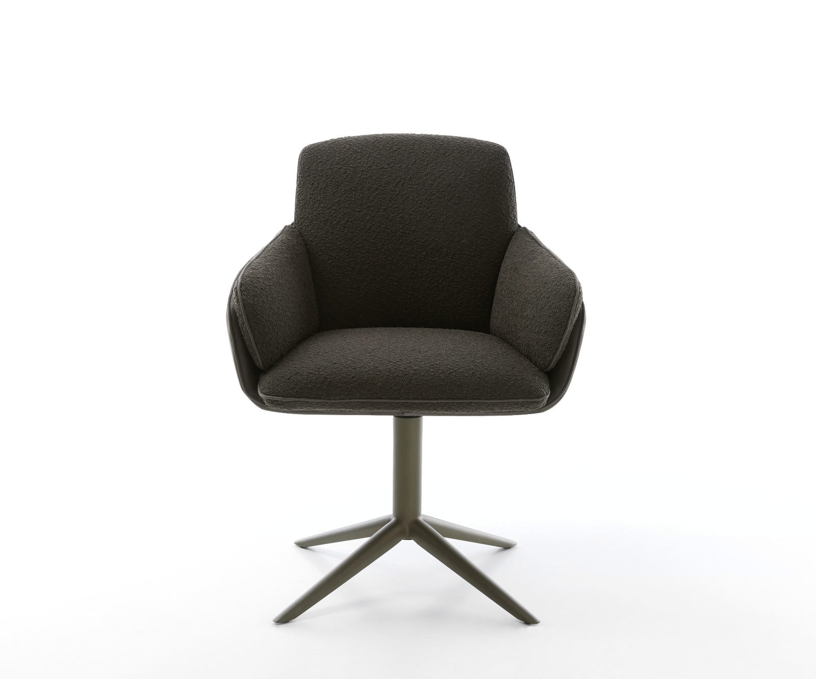 Drehstuhl Luan-Flex mit Armlehnen Materialmix Schwarz Fußkreuz Effektfinish Titan 360° drehbar Wippfunktion 1 Drehstuhl Luan-Flex mit Armlehnen Materialmix Schwarz Fußkreuz Effektfinish Titan 360° drehbar Wippfunktion 1