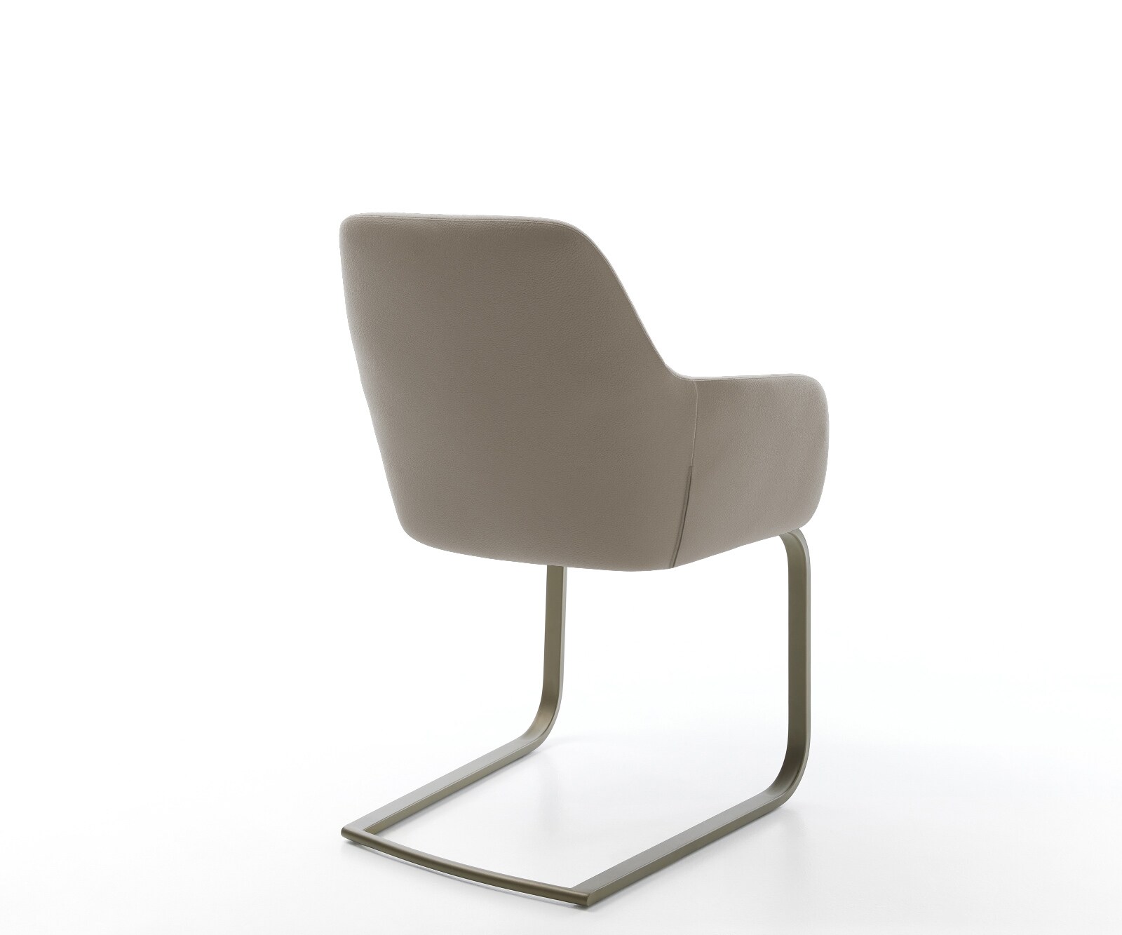 Freischwinger Pejo-Flex Echt-Leder Schlamm Freischwinger flach Effektfinish Titan Taschenfederkern 5