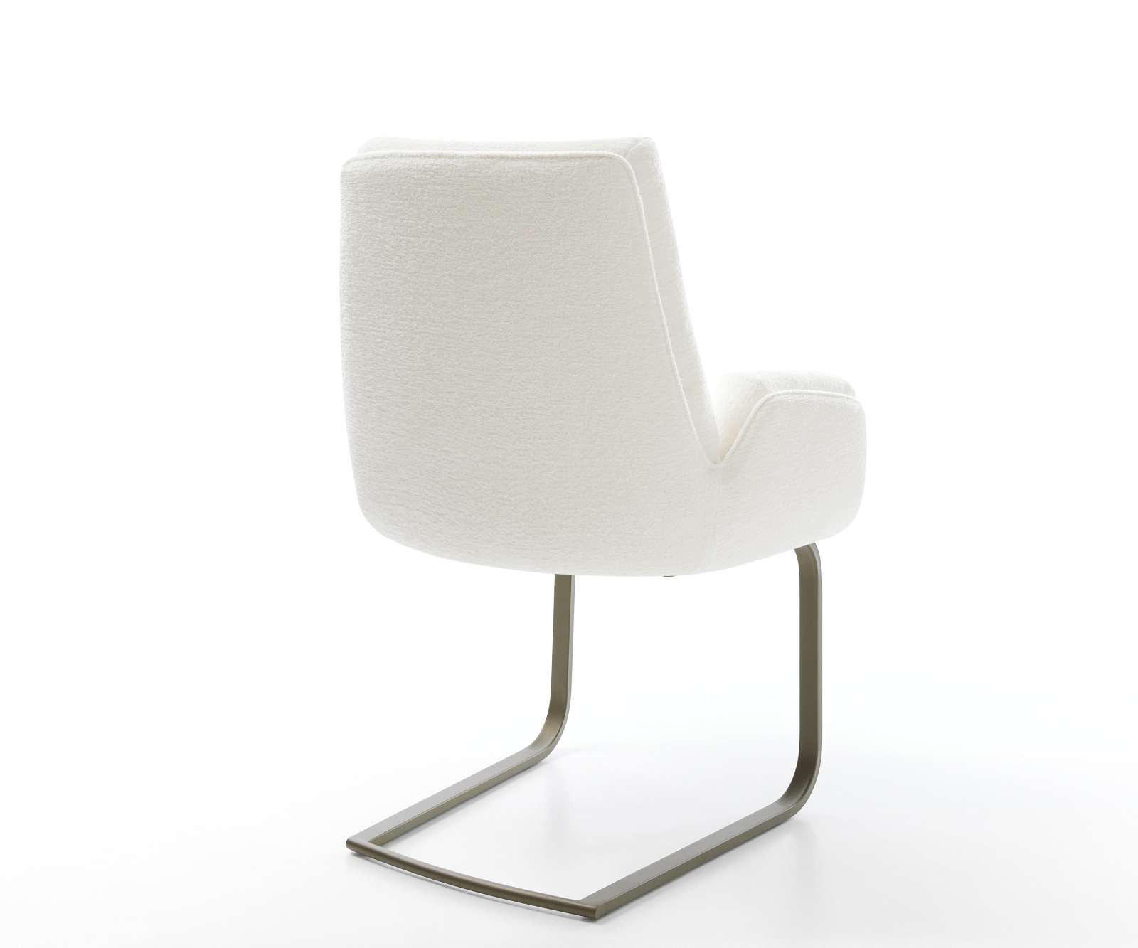 Freischwinger Clea-Flex Bouclé Soft Beige Freischwinger flach Effektfinish Titan 4