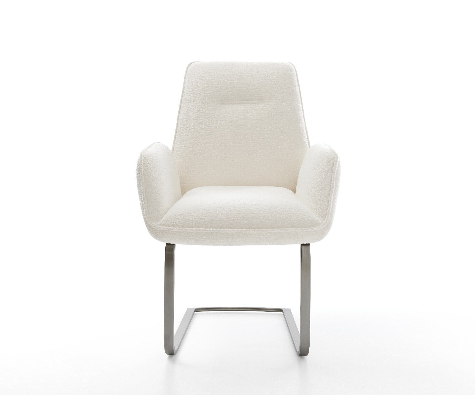 Cantilever Zoa-Flex bouclé doux beige pied cantilever plat grafiete resorts ensachés 1