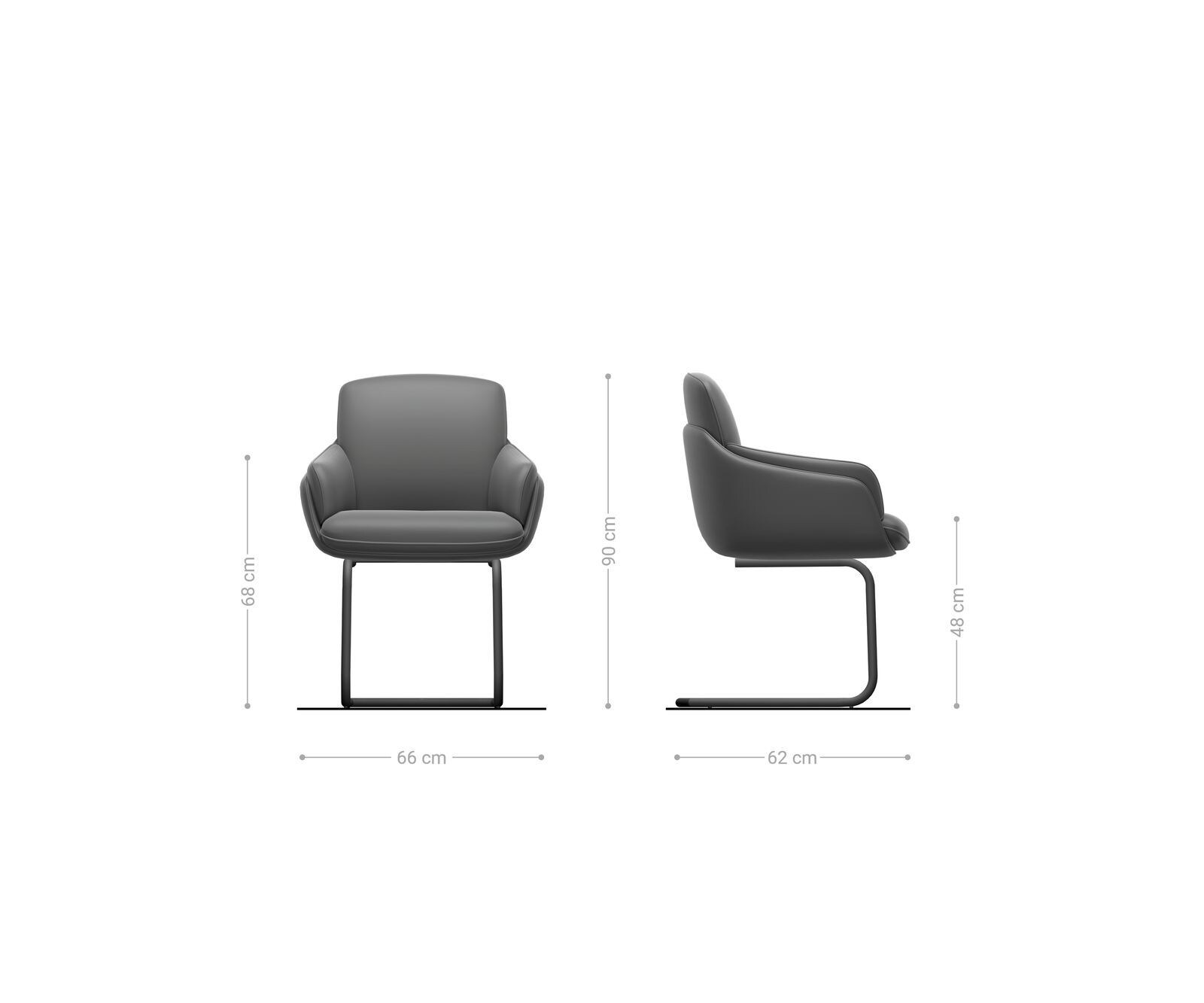 Freischwinger Luan-Flex mit Armlehnen Materialmix Schlamm Freischwinger rund Edelstahl 5 Freischwinger Luan-Flex mit Armlehnen Materialmix Schlamm Freischwinger rund Edelstahl 5