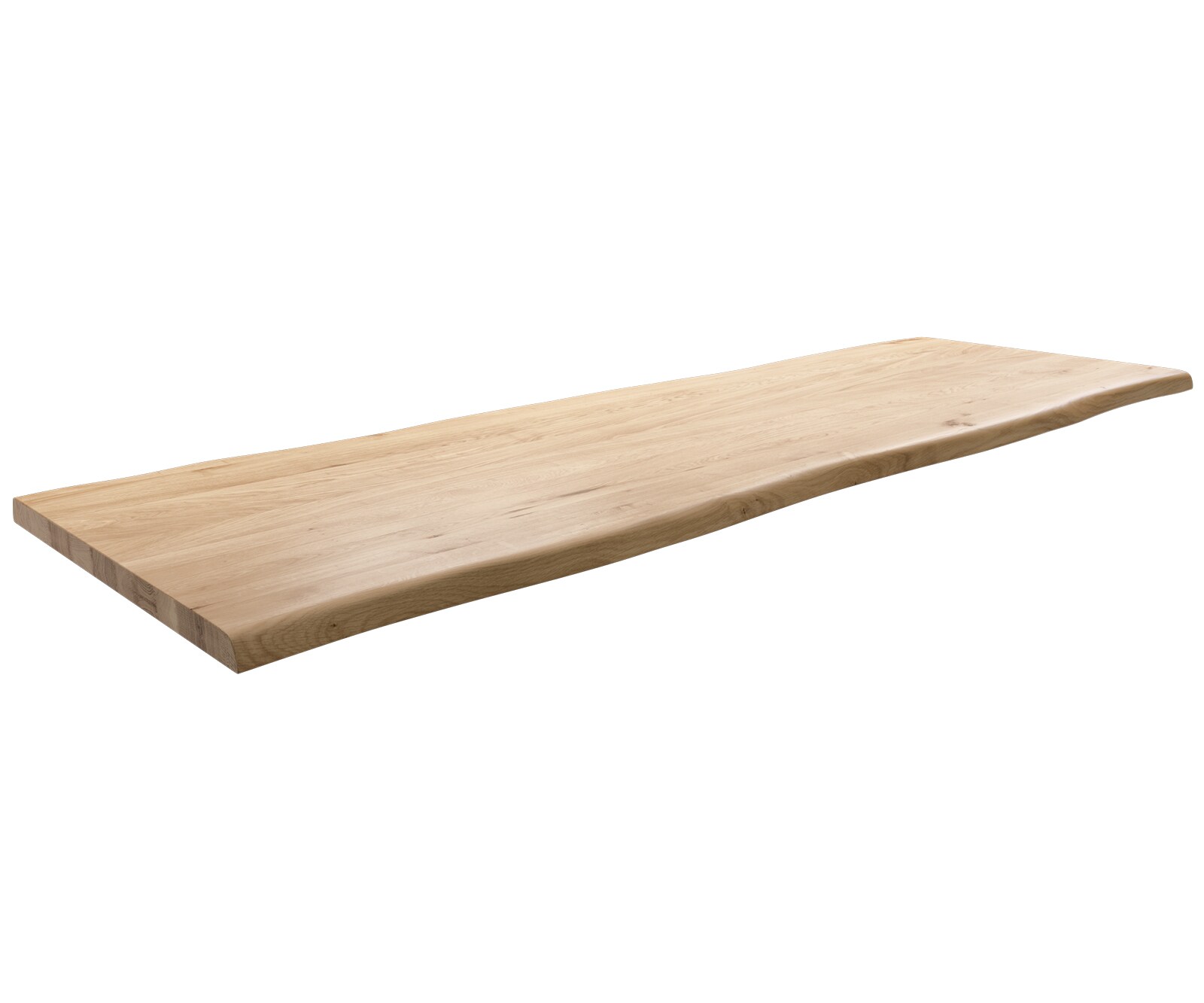 Esstischplatte Edge 300x100 cm Eiche Natur Live-Edge