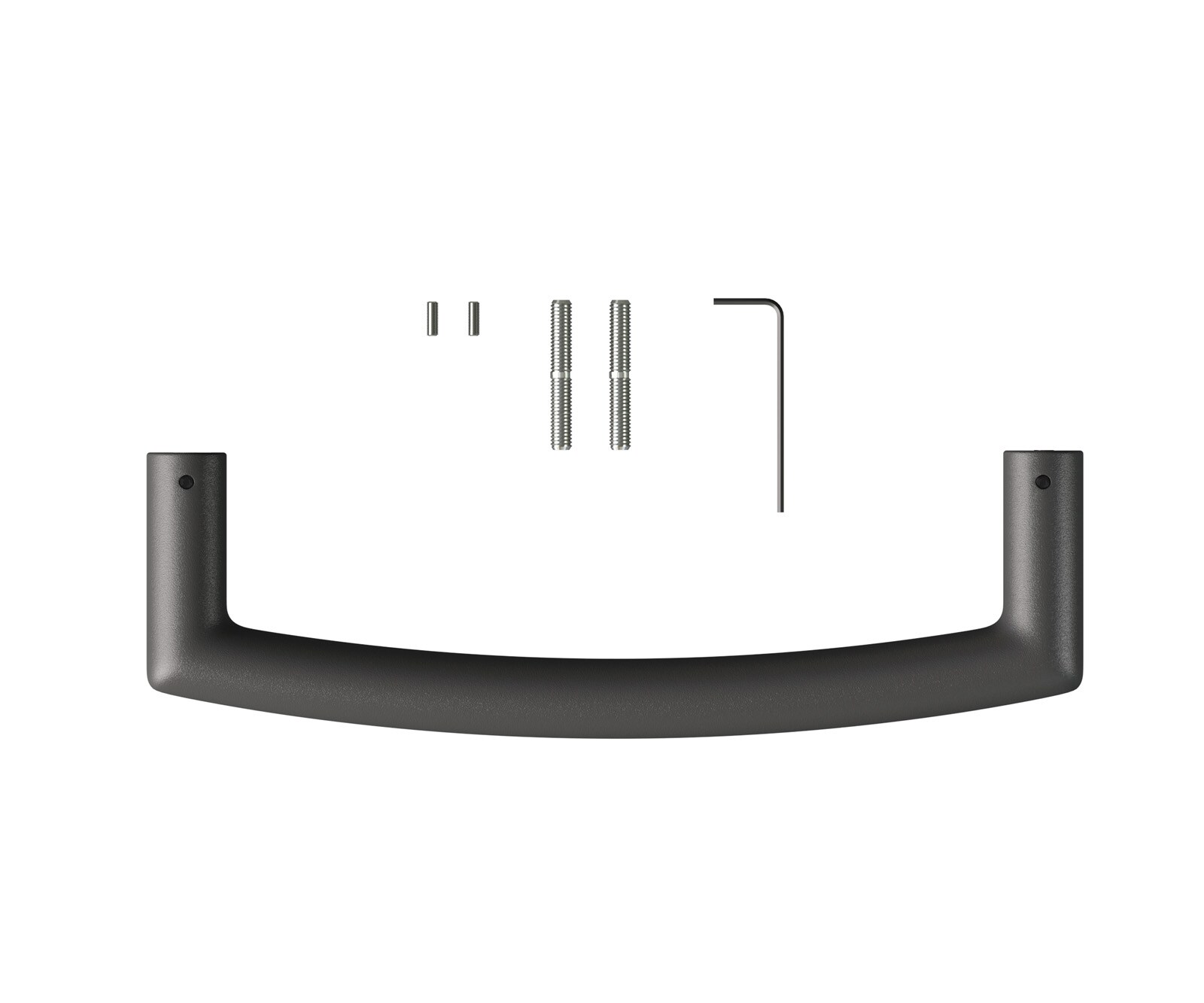 Poignée-de-fauteuil-de-bar Flex Rond Metal Noir 1