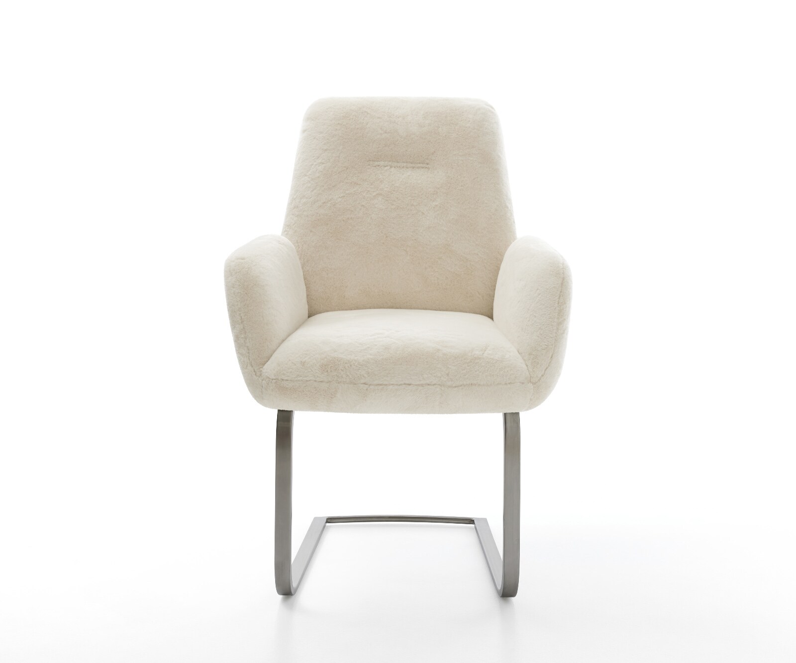 Cantilever Zoa-Flex peluche crème-blanc pied cantilever plat grafiete resorts ensachés 2