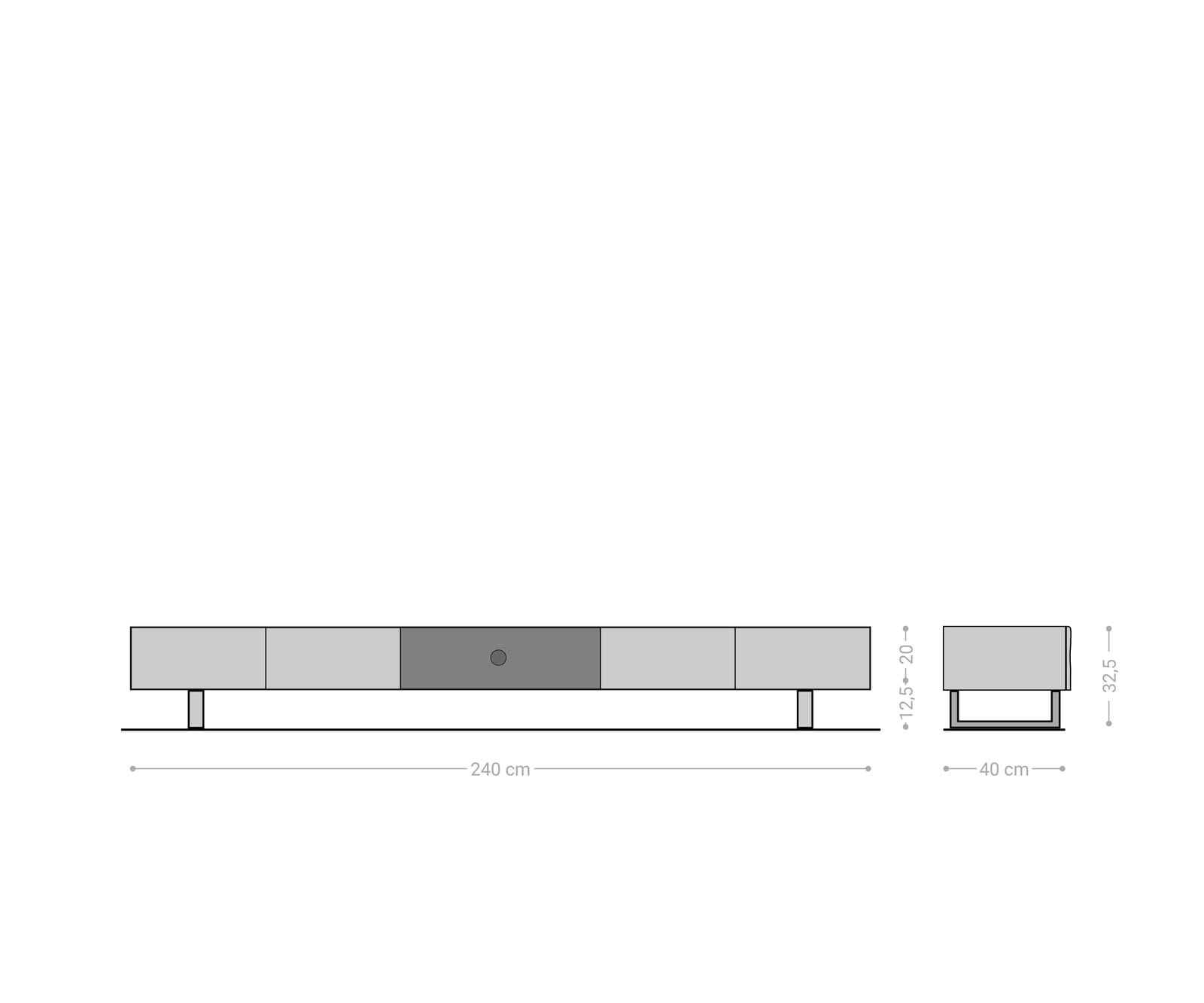 MeuNle-TV ew Live-Edge 240 cm acacia naturel 4 portes 1 compartiment patins métal noir 6 MeuNle-TV ew Live-Edge 240 cm acacia naturel 4 portes 1 compartiment patins métal noir 6