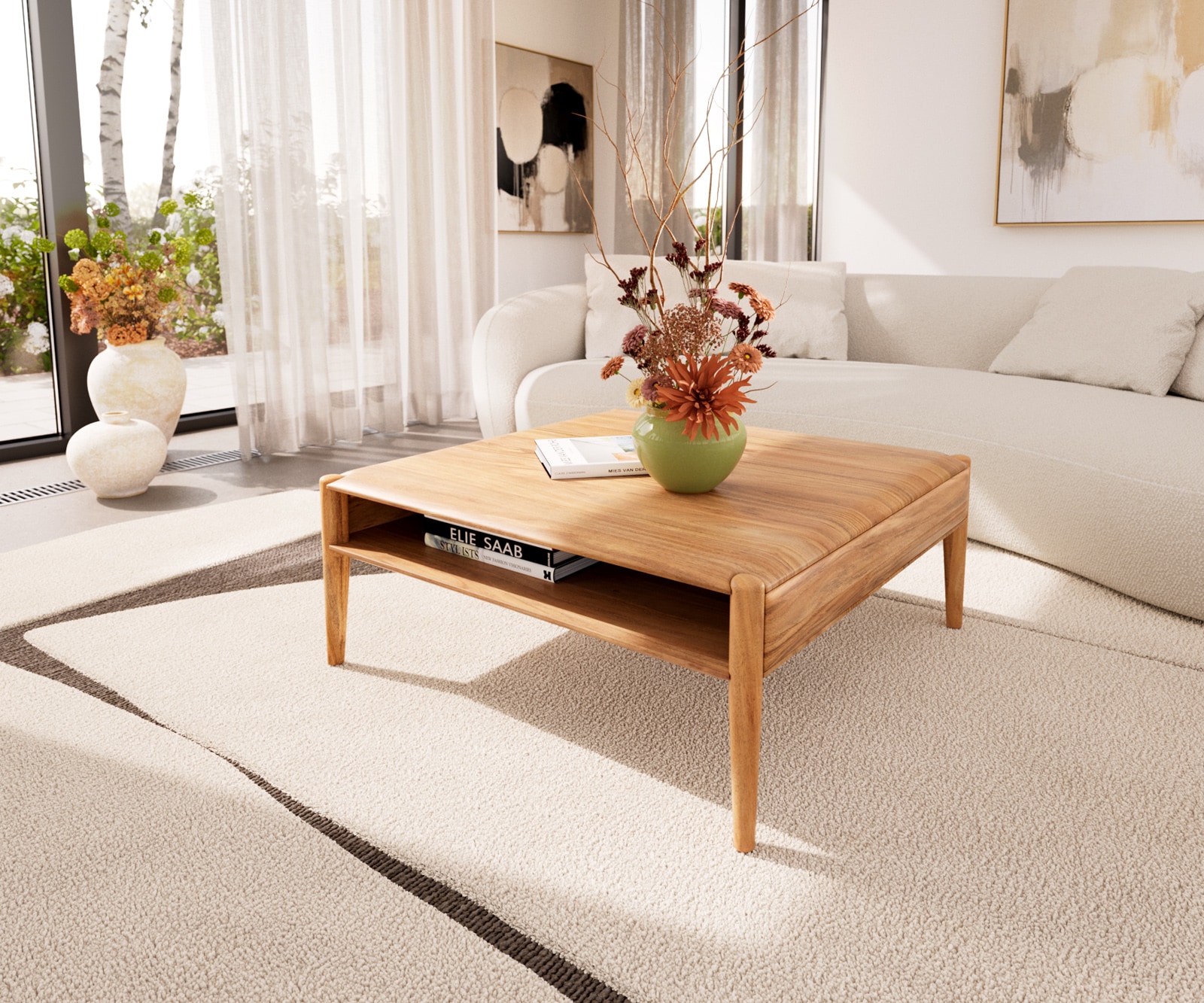 Couchtisch Simcha Akazie Natur 2 Couchtisch Simcha Akazie Natur 2