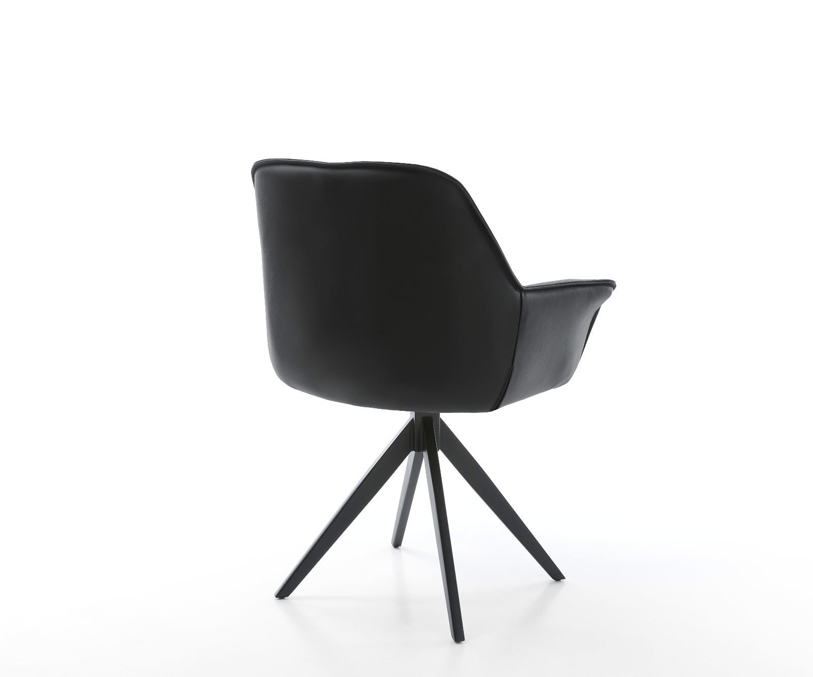 Esszimmerstuhl Keila-Flex mit Armlehnen Echt-Leder Schwarz Kreuzgestell kantig Schwarz 5 Esszimmerstuhl Keila-Flex mit Armlehnen Echt-Leder Schwarz Kreuzgestell kantig Schwarz 5