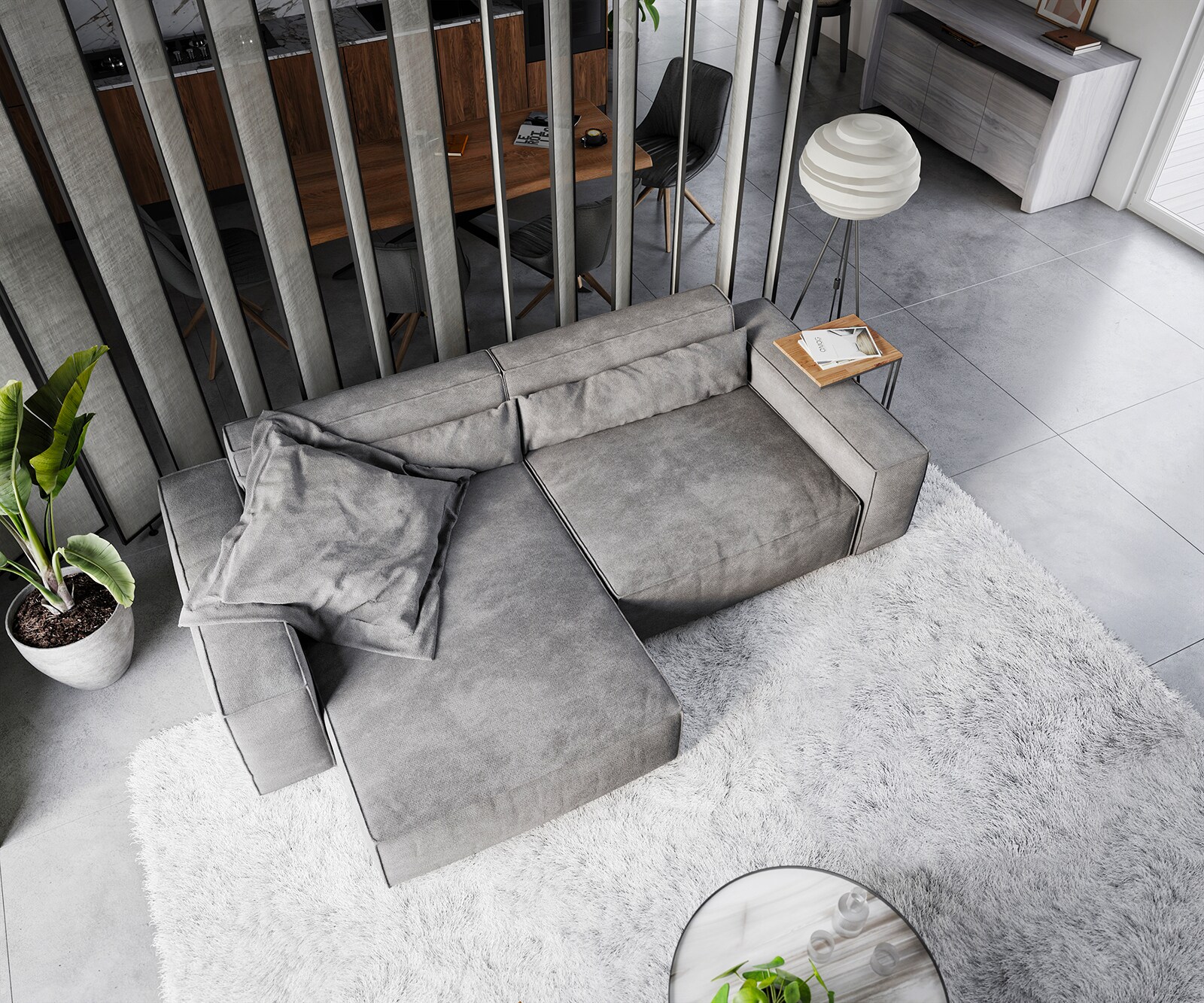 Ecksofa Sirpio XL 270x170 cm Mikrofaser Taupe Recamiere variabel 3