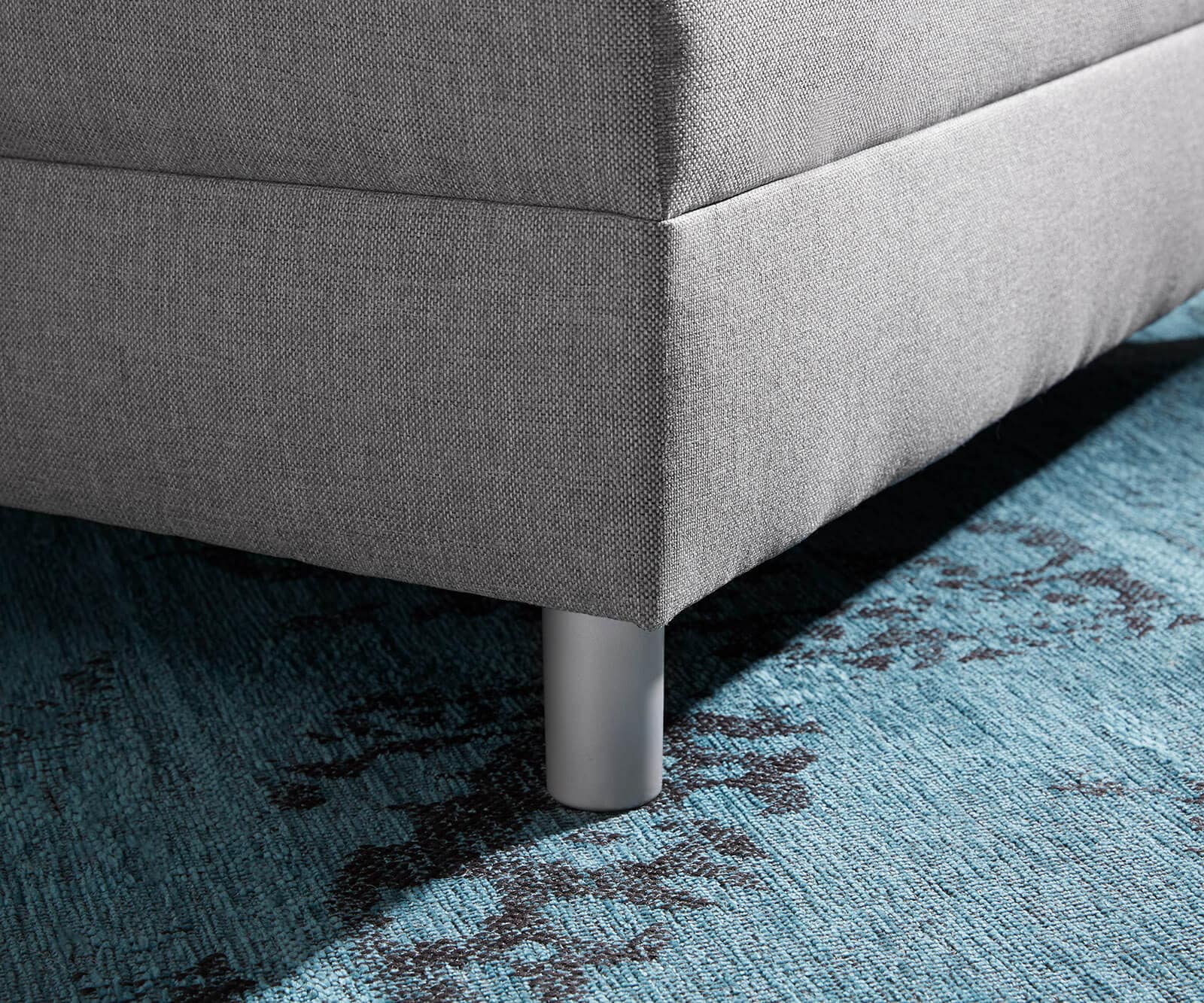 Tabouret Clovis Gris L98 x P83 Module Gris Tissu plat 4 Tabouret Clovis Gris L98 x P83 Module Gris Tissu plat 4
