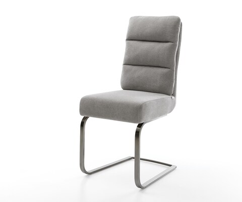 Cantilever Pela-Flex tissu structuré doux gris pied cantilever plat grafiete resorts ensachés