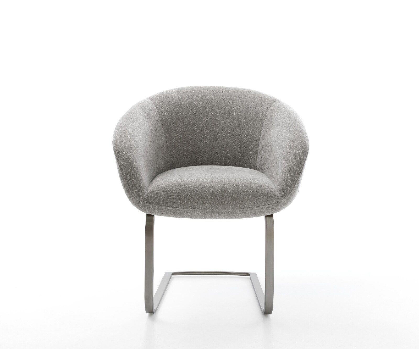 Cantilever Vinka-Flex avec accoudoirs tissu structuré doux gris pied cantilever plat grafiete resorts ensachés 2