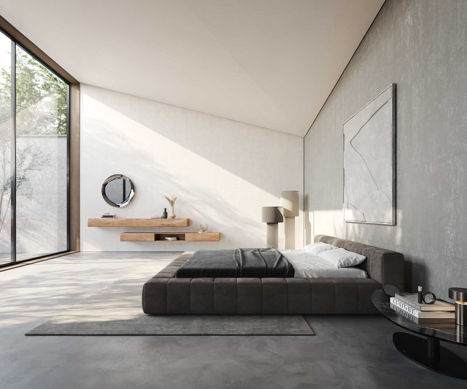 Polsterbettgestell Espazio 180x200 cm Mikrofaser Taupe Vintage mit Stauraum 4 Polsterbettgestell Espazio 180x200 cm Mikrofaser Taupe Vintage mit Stauraum 4