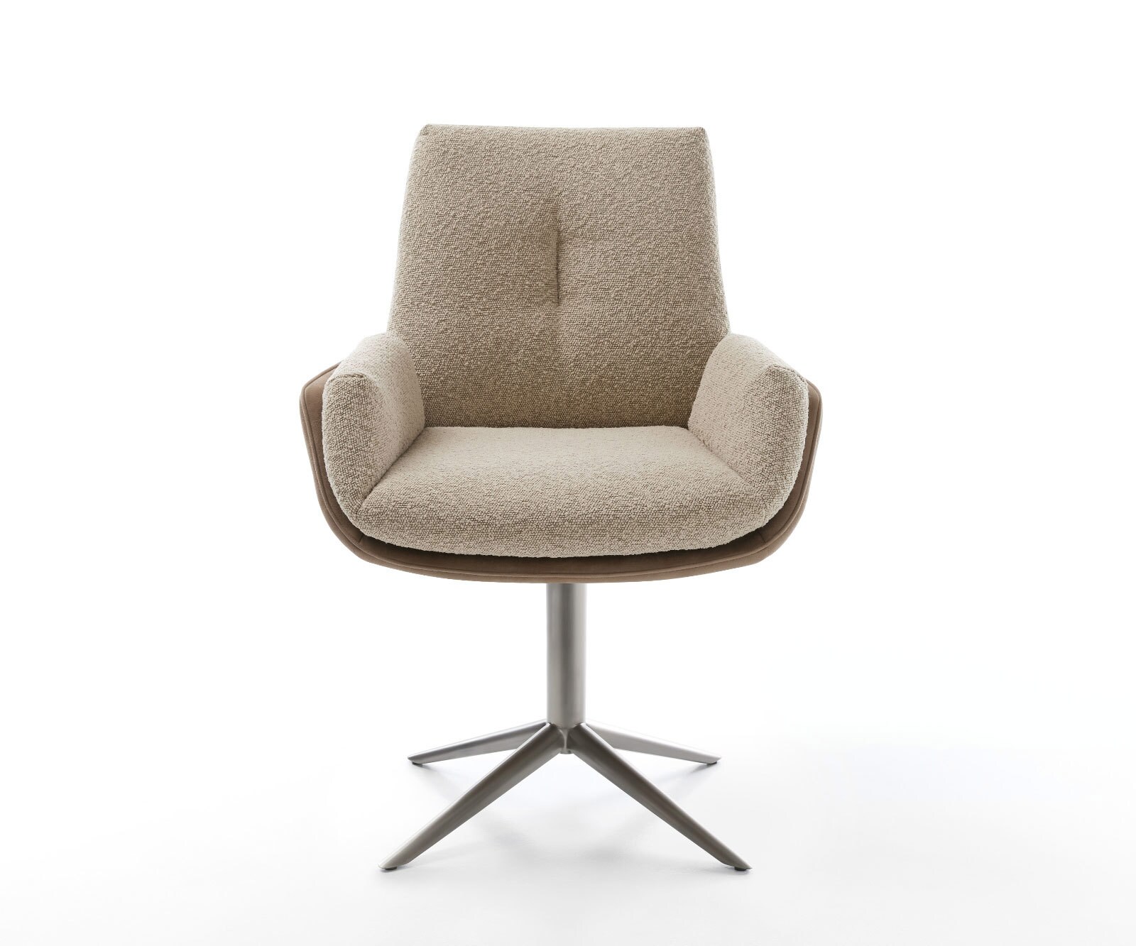 Drehstuhl Clea-Flex Materialmix Schlamm Fußkreuz Graphit 360° drehbar Wippfunktion 1