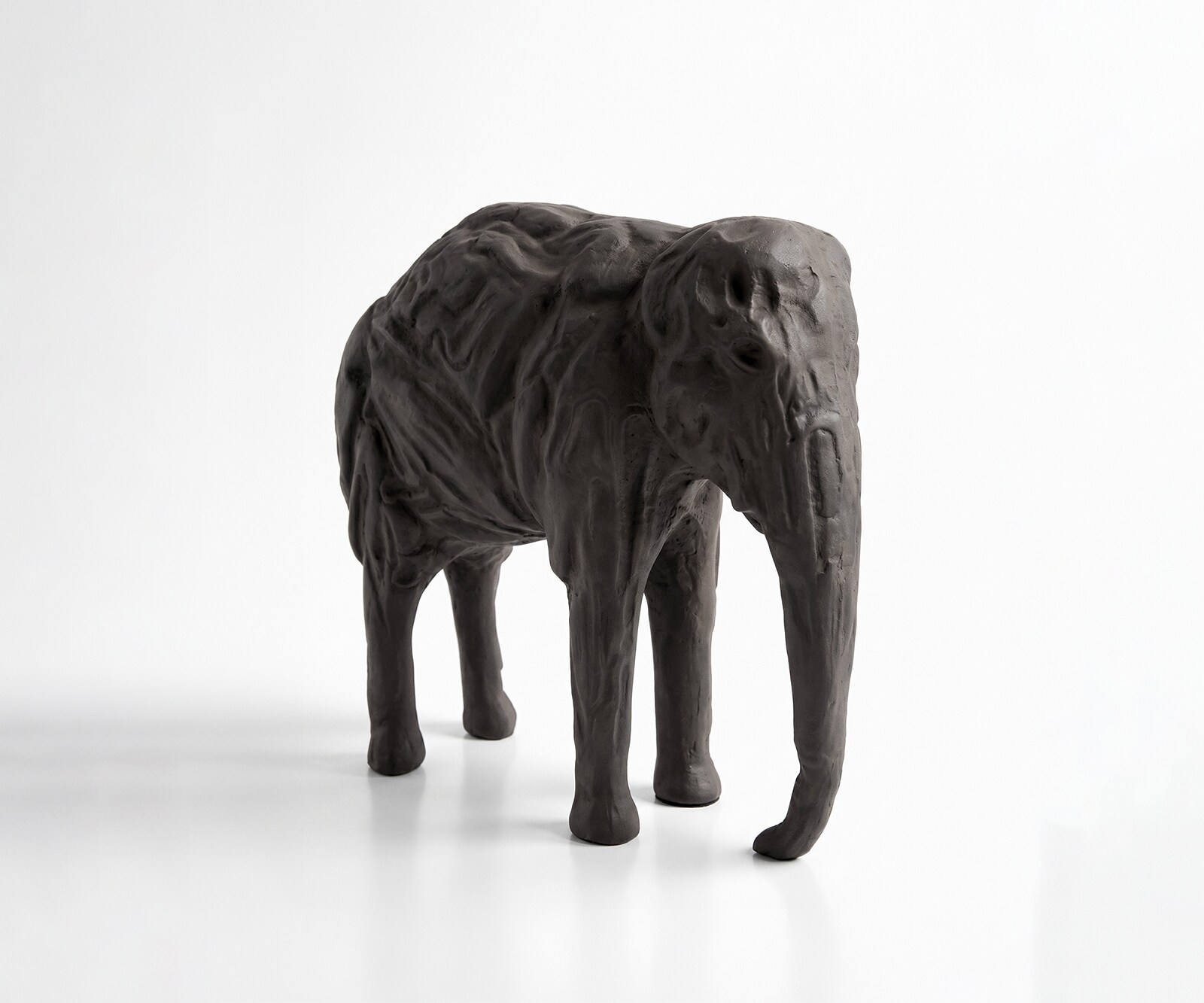 Figur Tembo B36 x T13 x H35 cm Aluminium Basalt Handgemacht