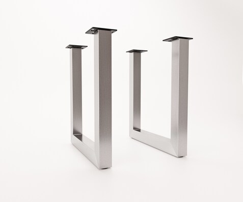 Cadre de table acier inoxydable large (set de 2)