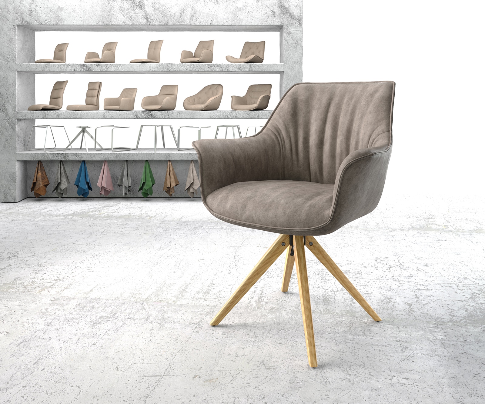 Chaise-pivotante Keila-Flex avec accoudoirs cuir véritable noir cadre croisé angulaire noir pivote sur 180° 2 Chaise-pivotante Keila-Flex avec accoudoirs cuir véritable noir cadre croisé angulaire noir pivote sur 180° 2