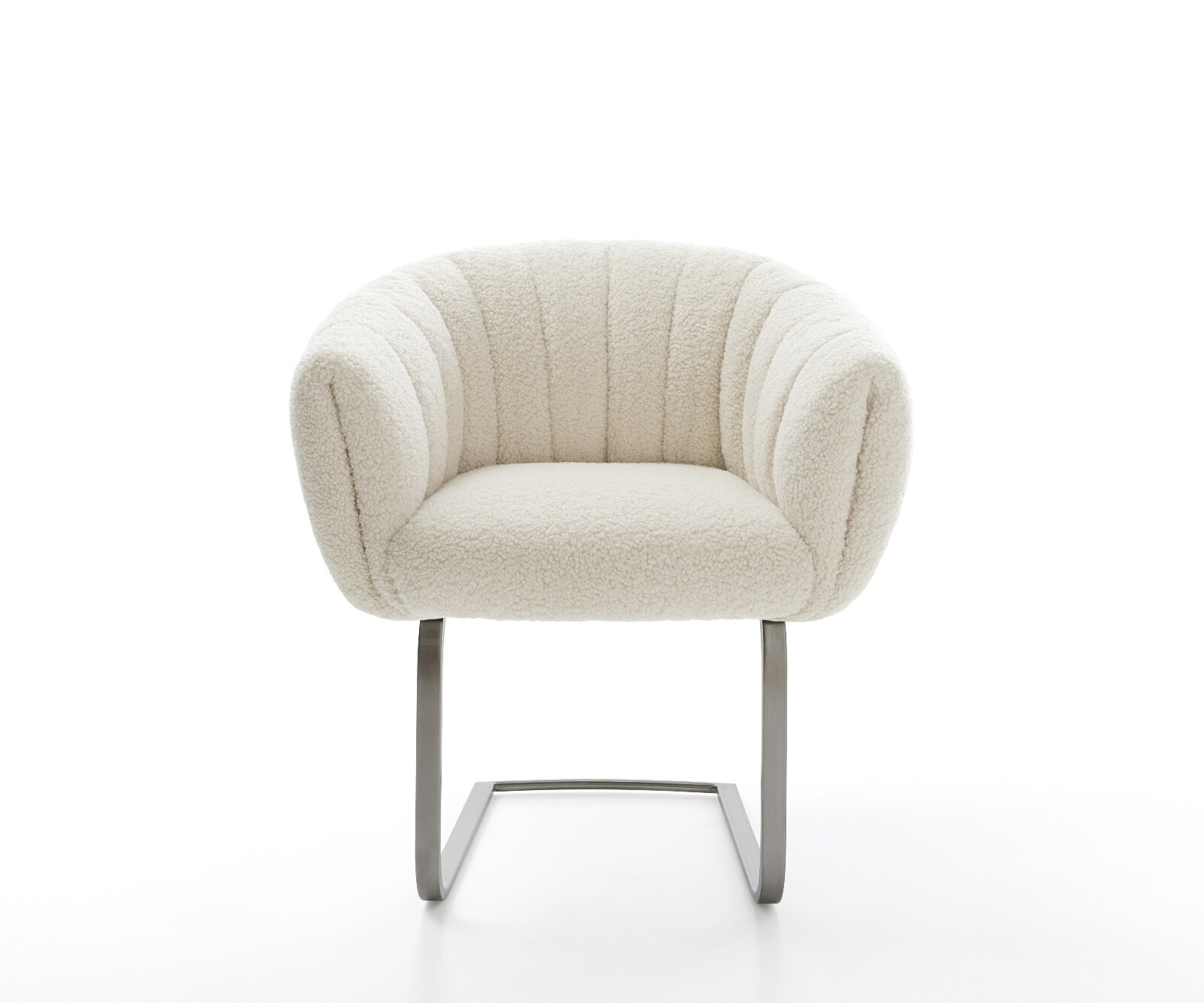 Freischwinger Jada-Flex Teddystoff Beige Freischwinger flach Graphit Taschenfederkern 2