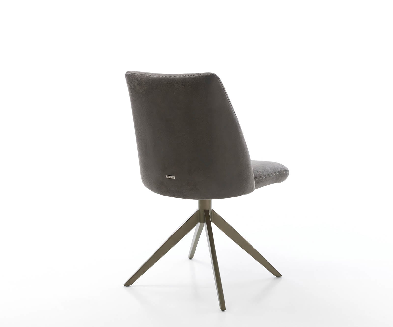 Drehstuhl Elso-Flex Mikrofaser Anthrazit Vintage Kreuzgestell breit Effektfinish Titan 360° drehbar Taschenfederkern 4 Drehstuhl Elso-Flex Mikrofaser Anthrazit Vintage Kreuzgestell breit Effektfinish Titan 360° drehbar Taschenfederkern 4