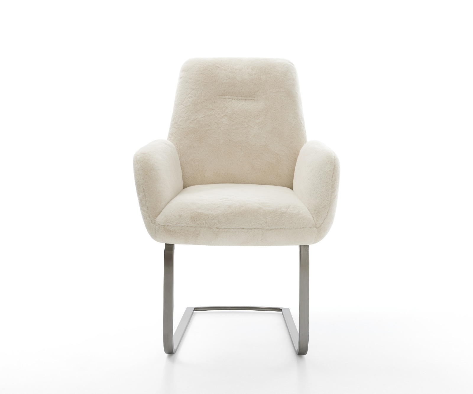 Cantilever Zoa-Flex peluche crème-blanc pied cantilever plat grafiete resorts ensachés 2