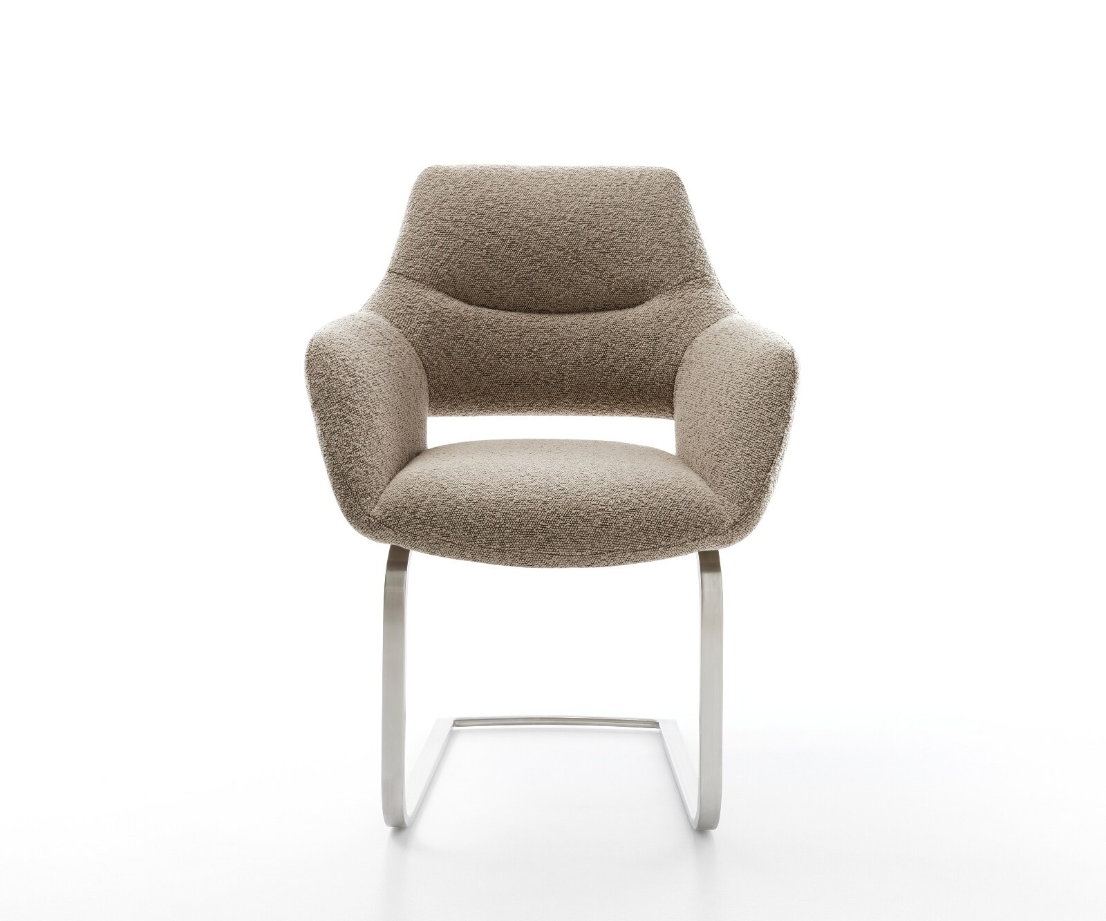 Cantilever Yago-Flex avec accoudoirs bouclé boue pied cantilever plat acier inoxydable ressorts ensachés 1