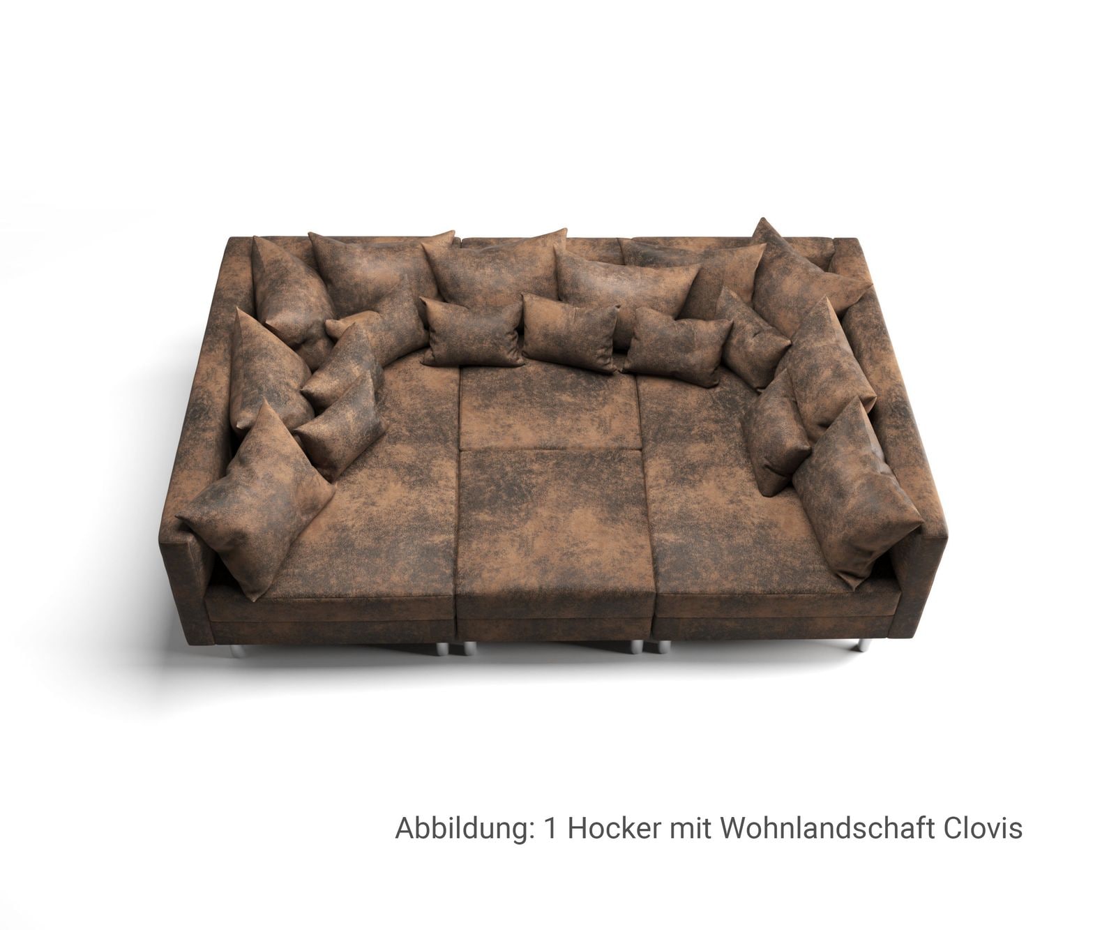 Hocker Clovis B98 x T83 Braun Modul Antik Optik 6 Hocker Clovis B98 x T83 Braun Modul Antik Optik 6