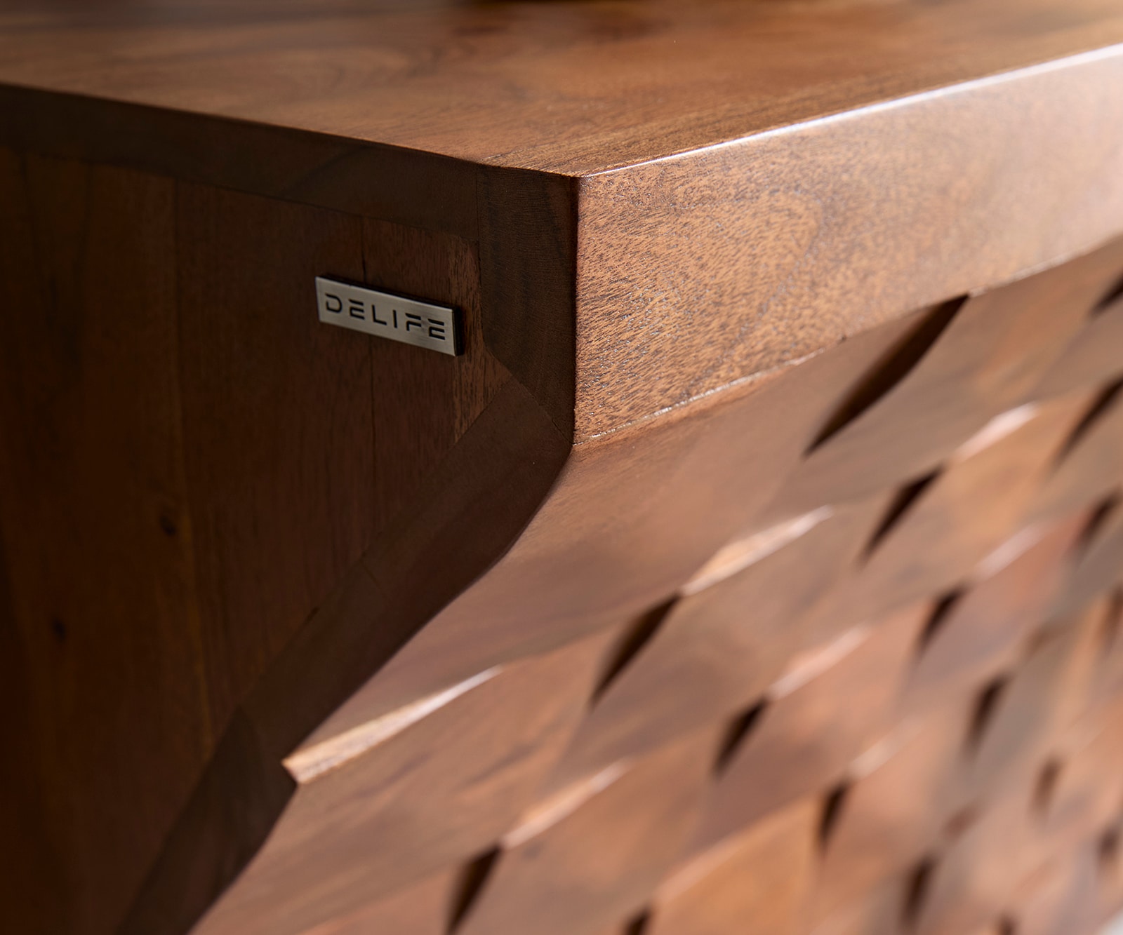 Konsole Eremos 120x35 cm Akazie Braun 4 Konsole Eremos 120x35 cm Akazie Braun 4