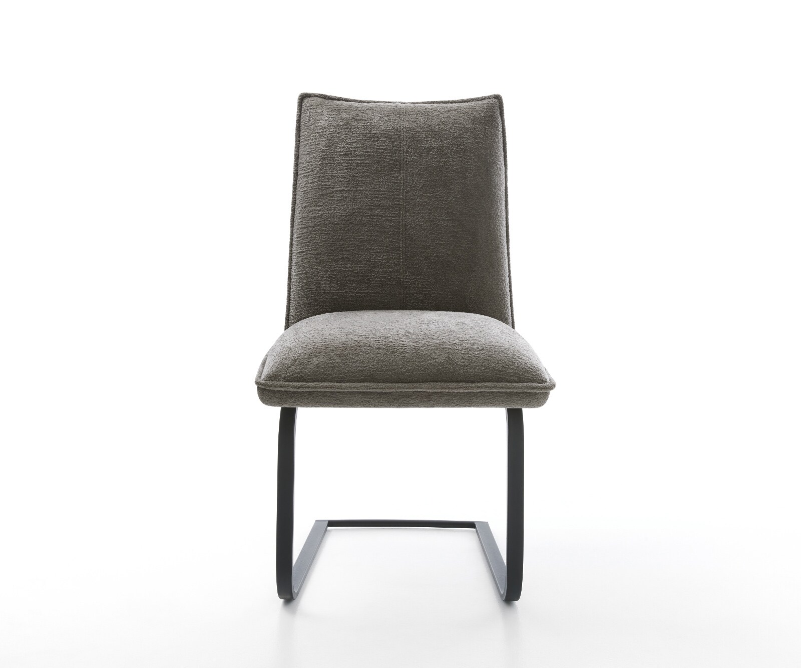 Freischwinger Lelio-Flex Bouclé Soft Schlamm Freischwinger flach Schwarz Taschenfederkern 2