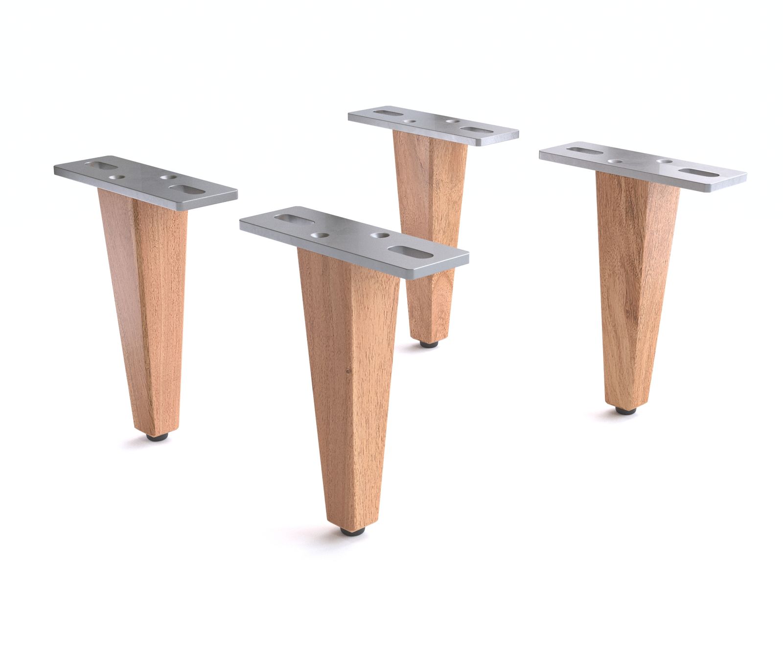 Pied-en-bois 15cm acacia nature (set de 4)